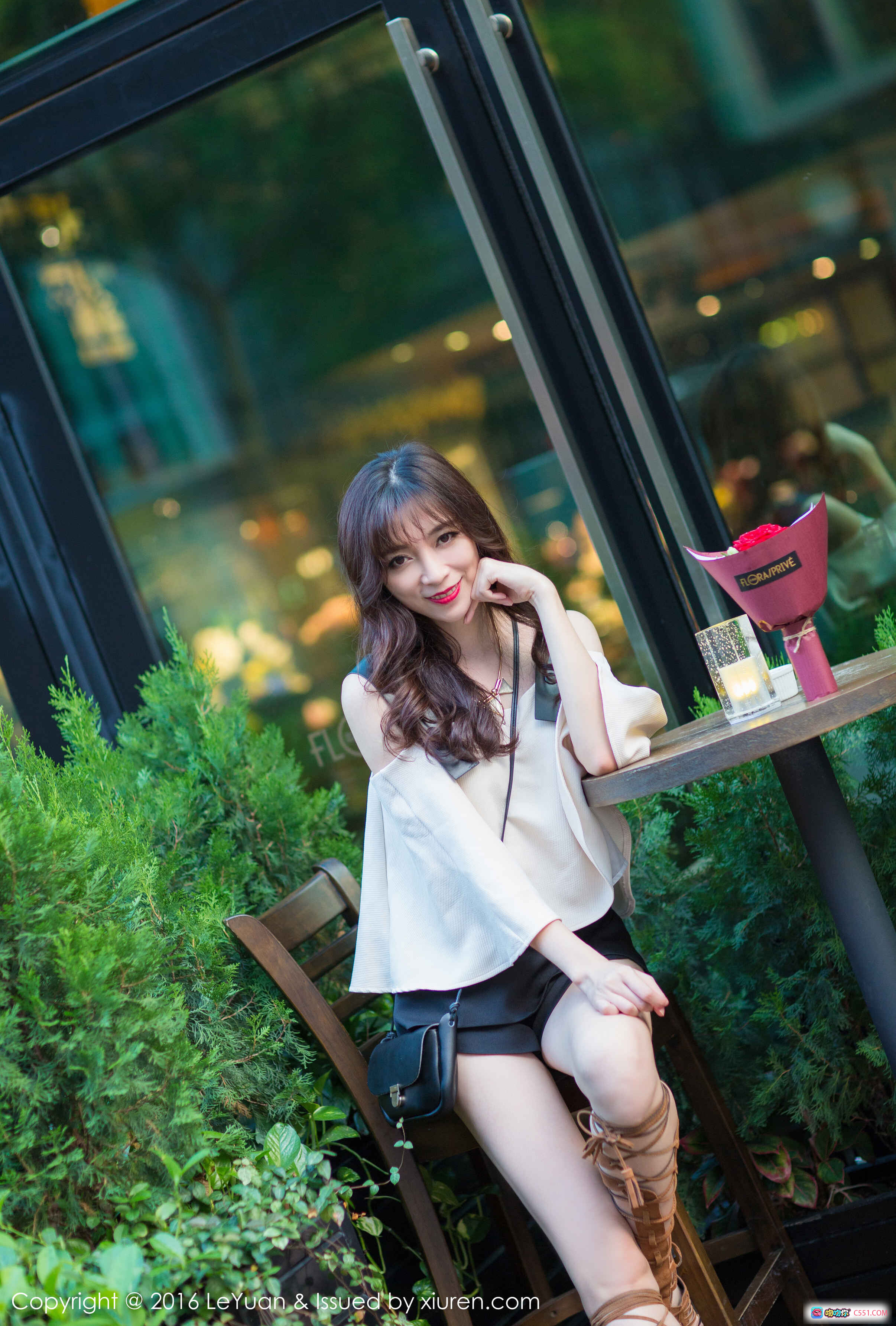 图片[3] - LeYuan星乐园2016.09.05 VOL.008 黑色蕾丝内衣性感写真 模特优雅姿态私房美图 - 就要吻