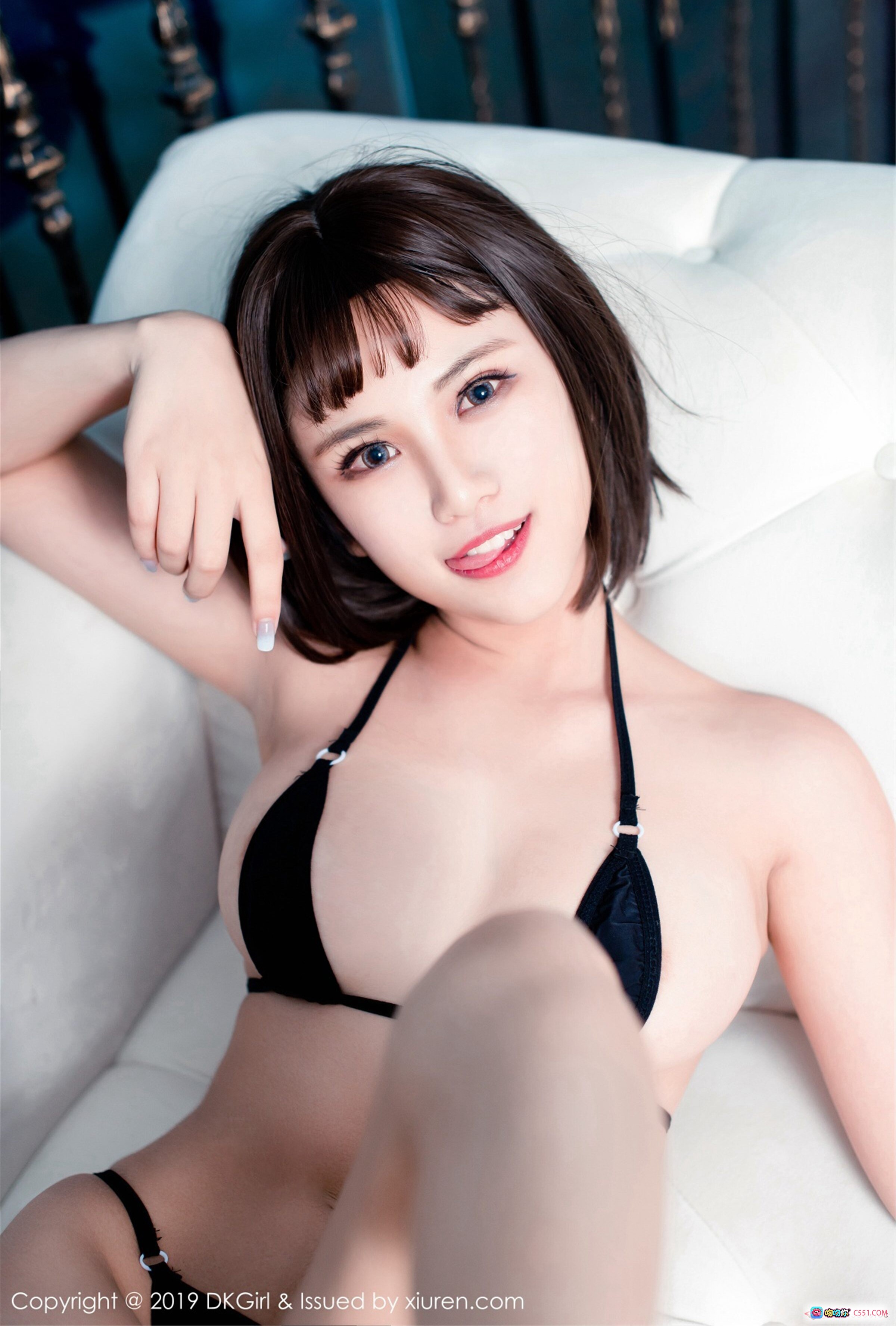 图片[2] - 萌宝儿BoA性感写真 | 白色蕾丝内衣 | 短发少女风 | DKGirl Vol.100 | 2019高清私房照 - 就要吻