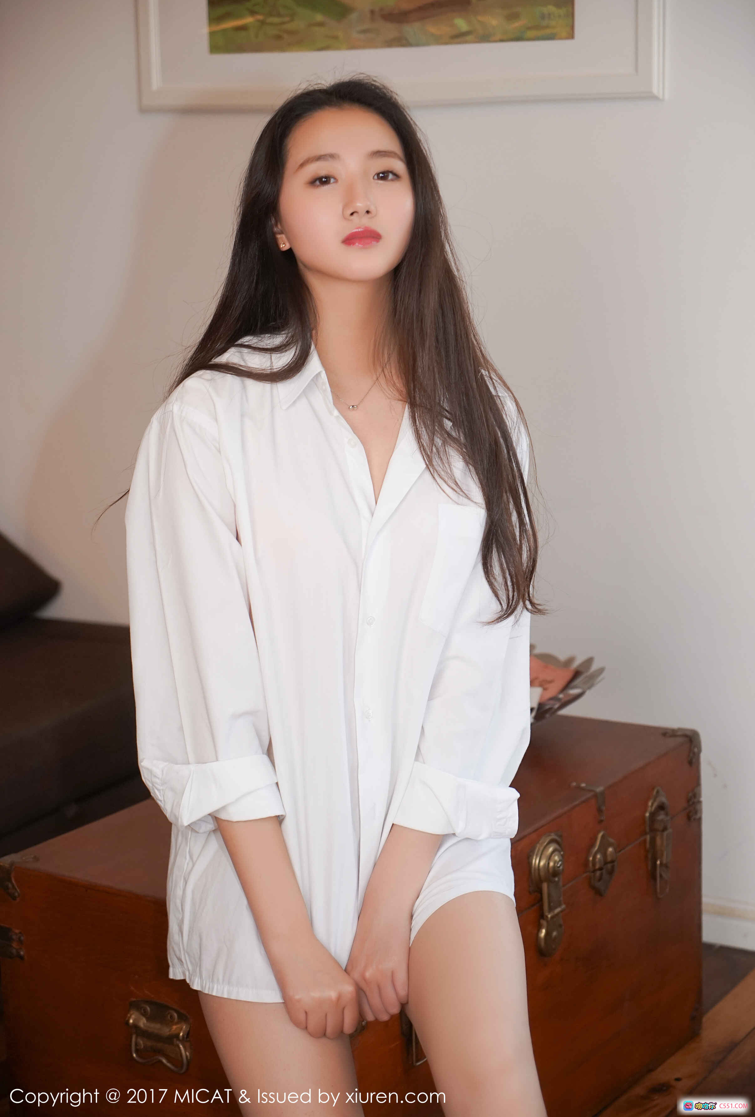 图片[4] - MICAT猫萌榜2017.06.01 VOL.004 画画sugar 白衬衫长发美女室内写真50P高清图集 - 就要吻