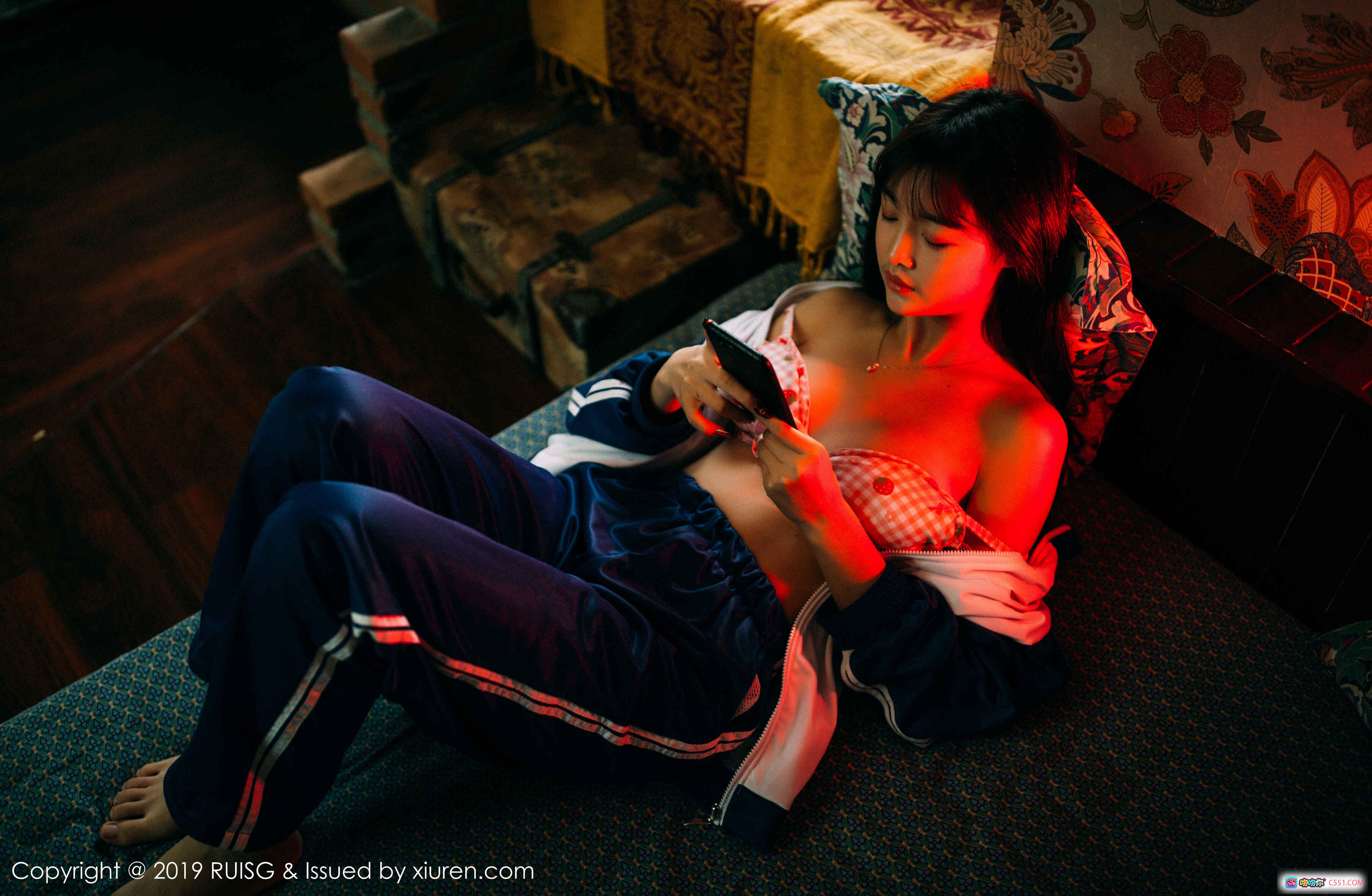 图片[2] - RUISG瑞丝馆2019.06.27 VOL.069 圆圆Daphne格子内衣写真 50P高清私房美图 精致蕾丝性感诱惑 床上姿态优雅迷人 - 就要吻