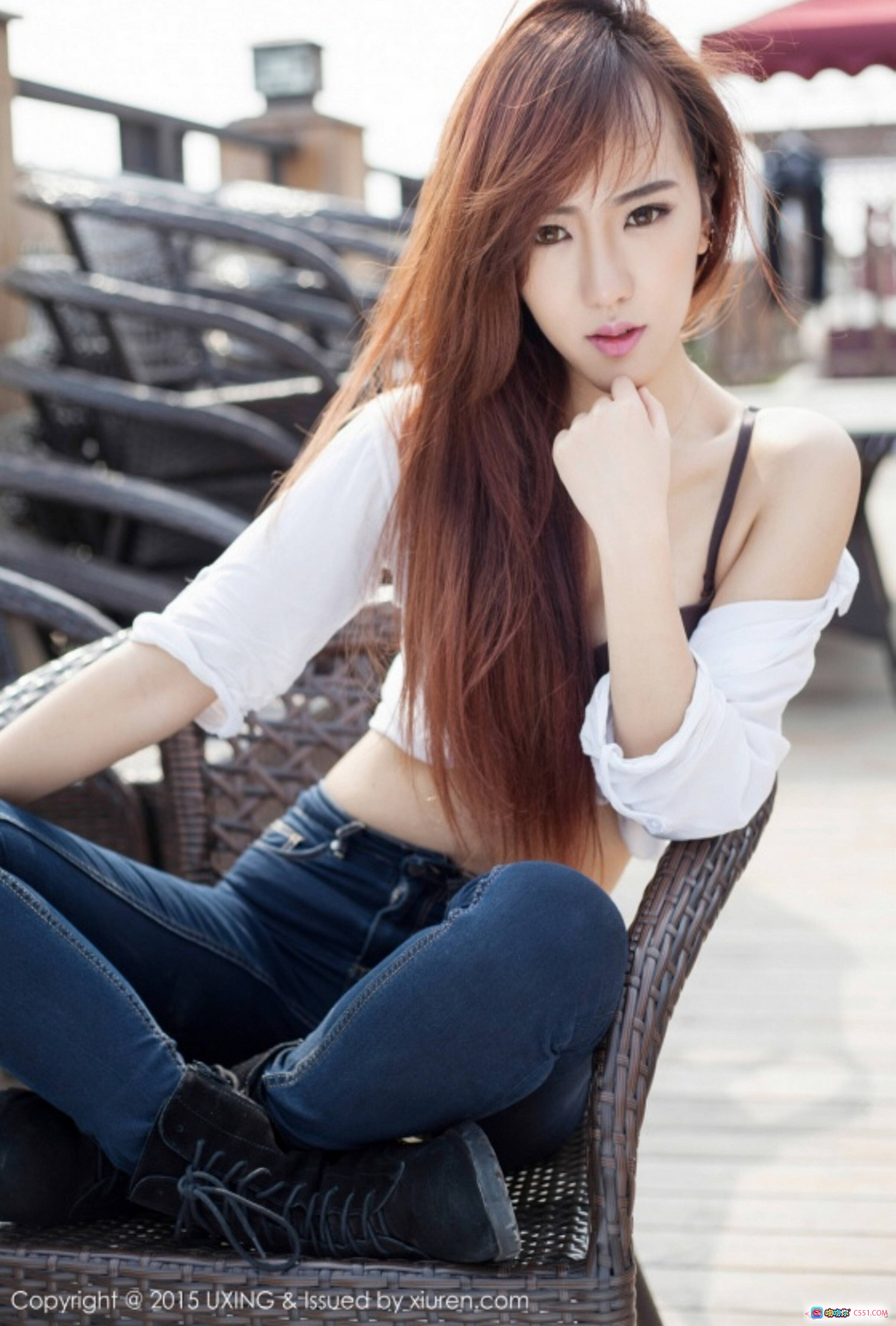 图片[2] - UXING 2015.05.11 VOL.008 蓝色比基尼美女日式和风写真 美腿性感坐姿榻榻米私房摄影 - 就要吻