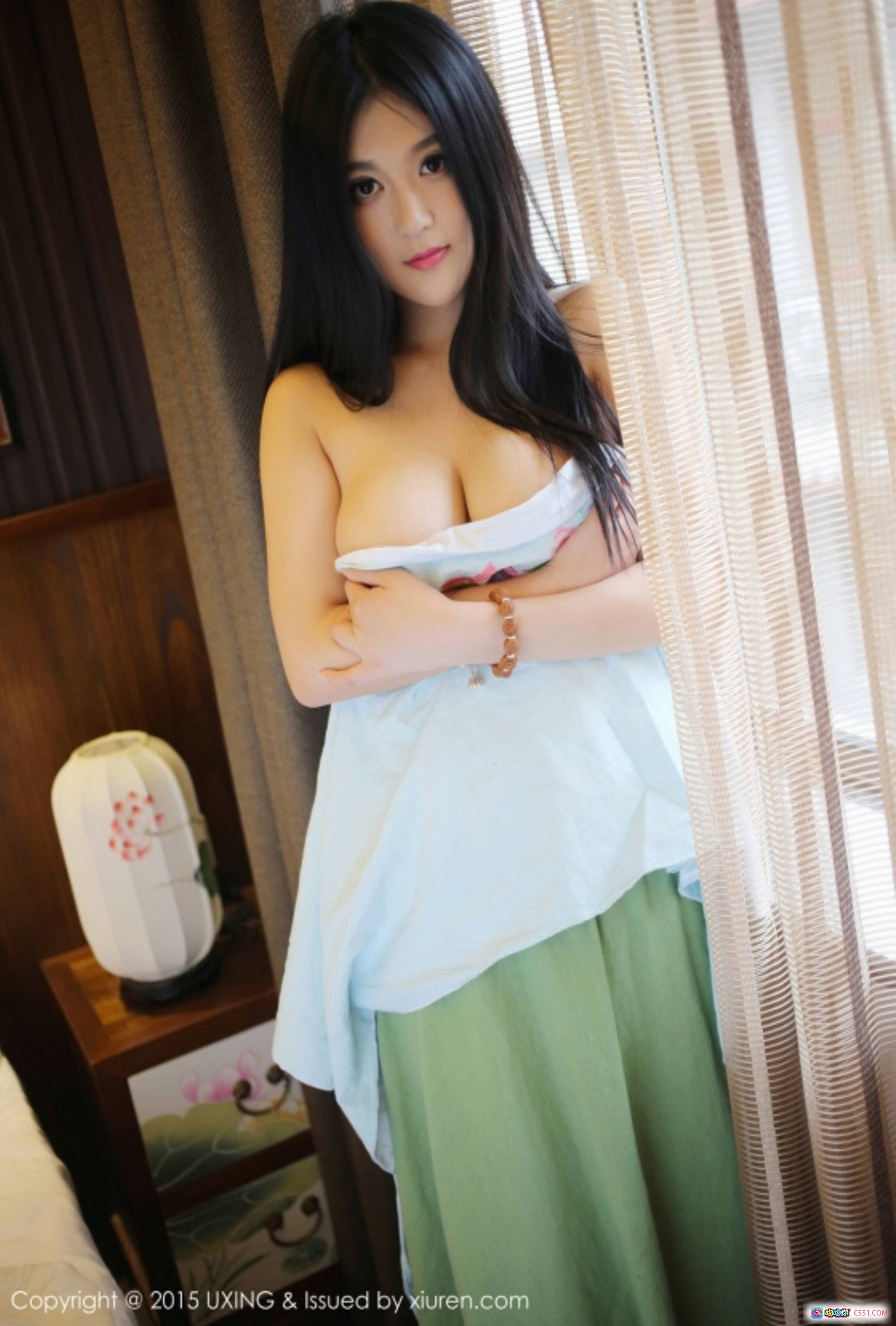 图片[4] - UXING 2015.05.11 VOL.008 蓝色比基尼美女日式和风写真 美腿性感坐姿榻榻米私房摄影 - 就要吻