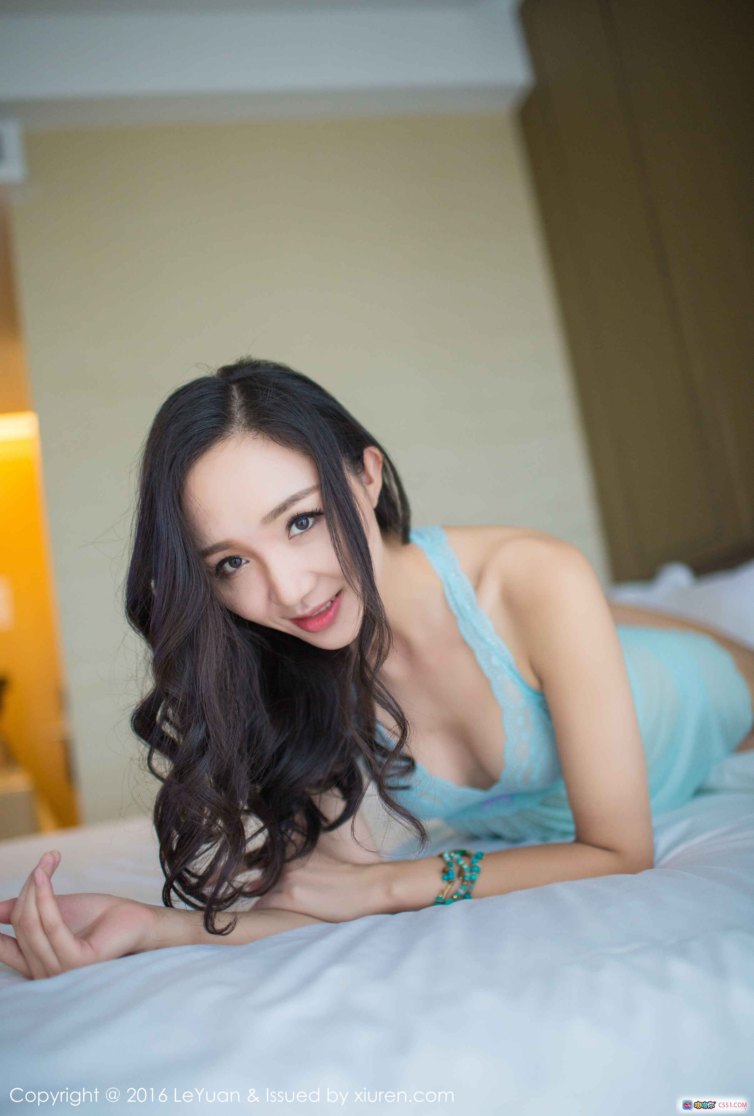 图片[3] - 蓓蓓Maggie白色蕾丝内衣写真 | LeYuan星乐园2016.09.08 VOL.009 | 床上性感私房美拍 - 就要吻