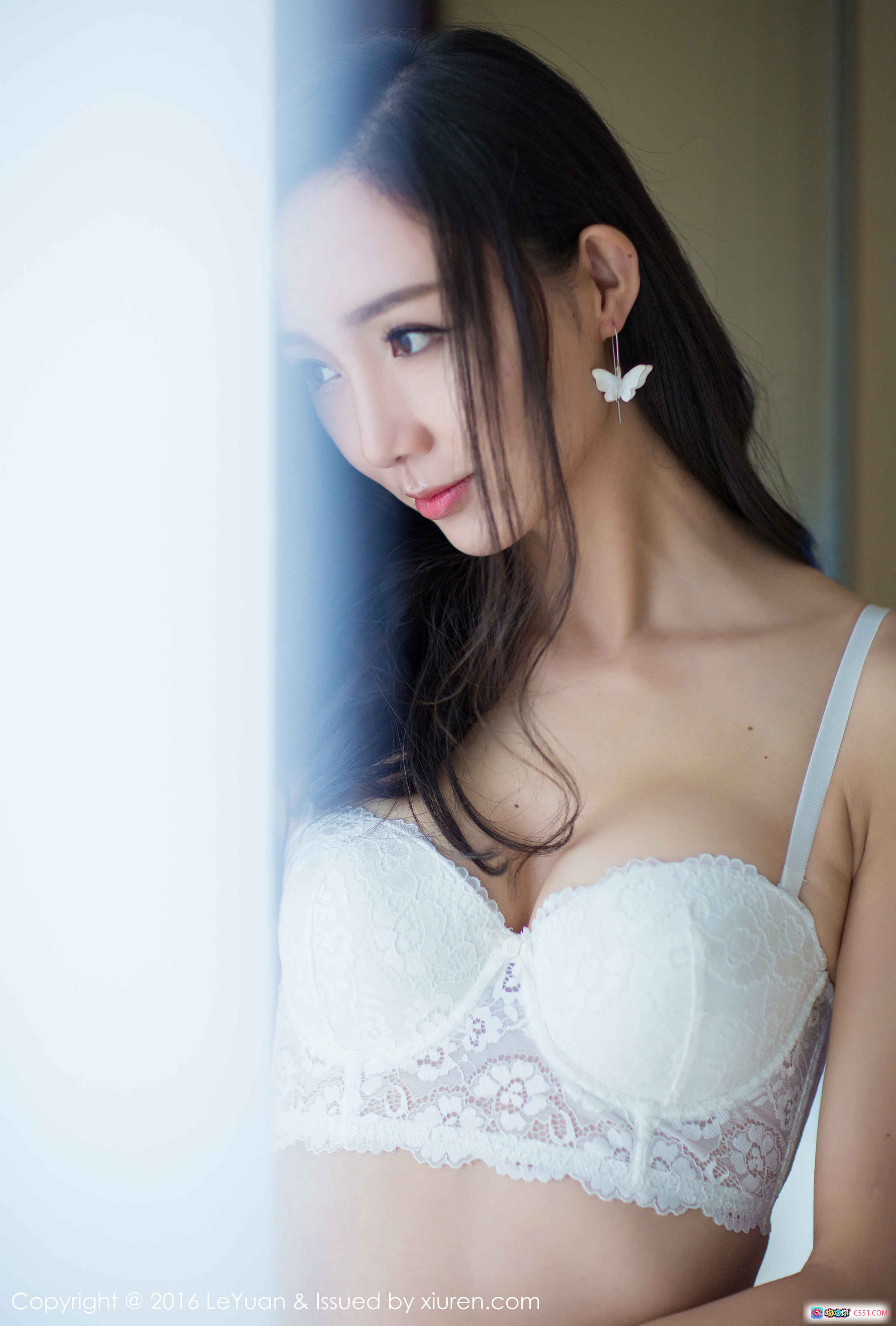 图片[4] - 蓓蓓Maggie白色蕾丝内衣写真 | LeYuan星乐园2016.09.08 VOL.009 | 床上性感私房美拍 - 就要吻