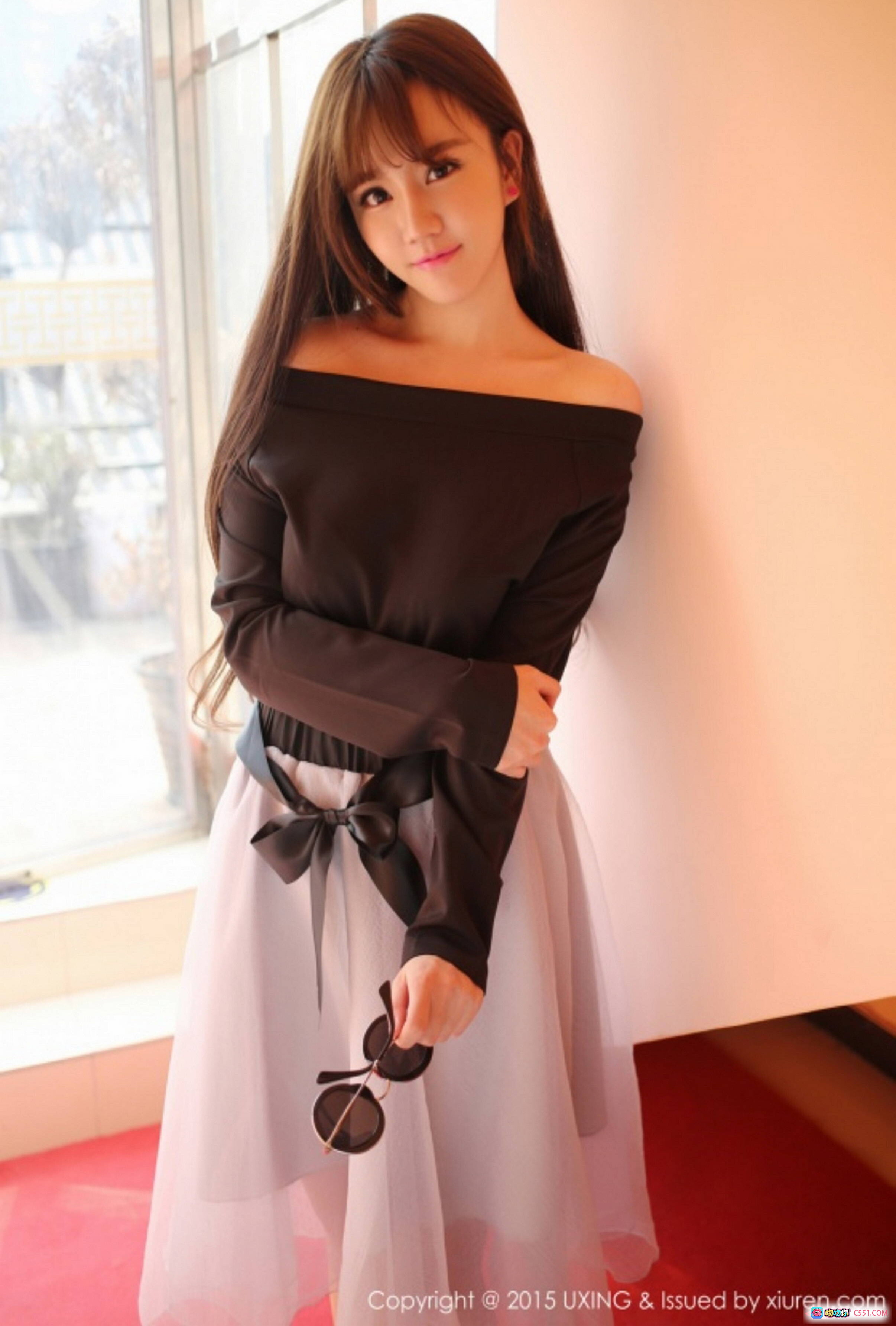 图片[3] - UXING 2015.05.08 VOL.007 美女床上写真 白色蕾丝睡衣 粉色床品 可爱手势 甜美长发 柔美氛围 高清私房照 - 就要吻