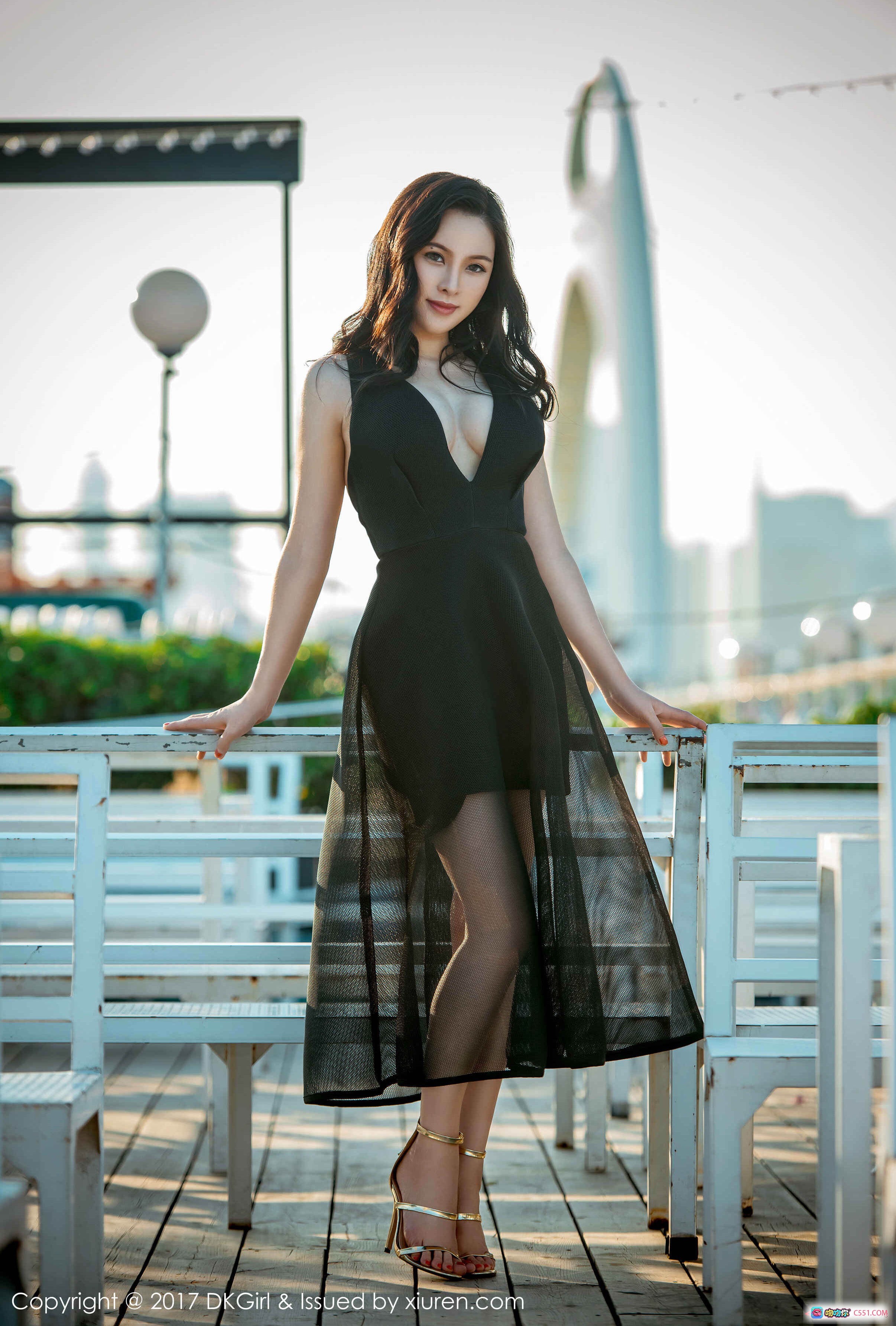 图片[5] - DKGirl厉雯娜2017.11.03 VOL.044 黑色拉链泳衣性感写真 美胸翘臀优雅姿态 壁拍私房美图 - 就要吻