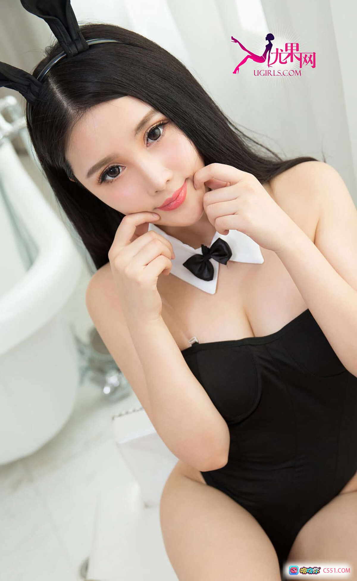 图片[3] - Ugirls尤果网爱尤物专辑2016 No.242萱萱甜言蜜语写真 黑色蕾丝内衣性感私房美图40P - 就要吻