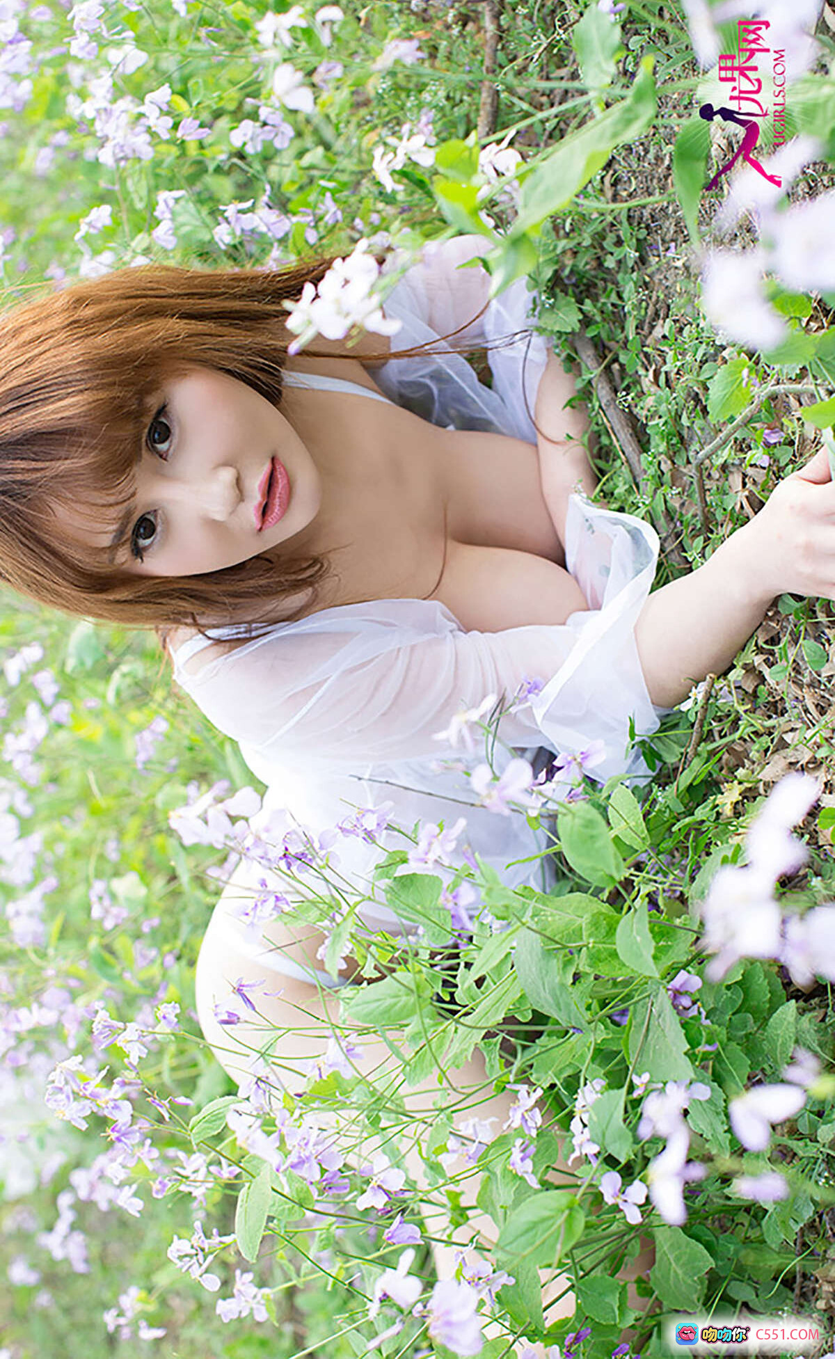 苏可可鸟女花香娇俏可人写真 | Ugirls尤果网爱尤物专辑2015No.062清新自然外拍40P - 就要吻