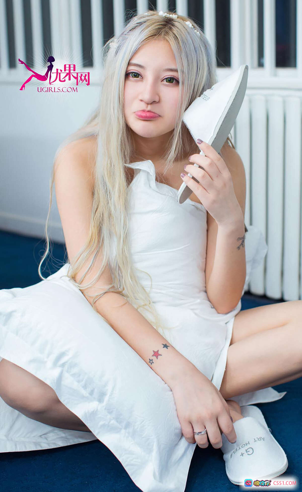 图片[7] - Ugirls爱尤物No.294 Mumiu迷失的精灵 粉色蕾丝美腿写真 白沙发性感私房照 2016.03.08 40P高清图集 - 就要吻