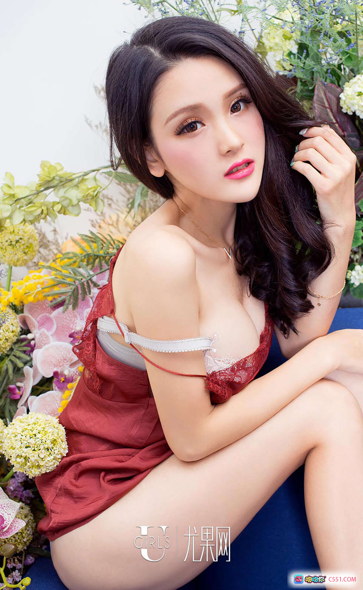 图片[8] - 吕诗茗性感蕾丝内衣写真 – Ugirls尤果网爱尤物专辑2016.06.26 No.404 白色花卉背景清新自然美拍 - 就要吻