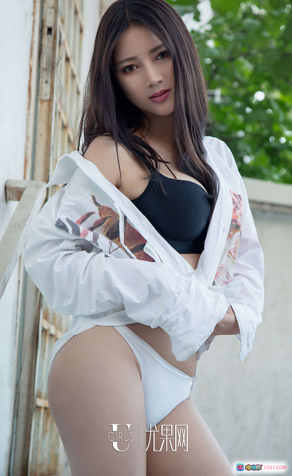 图片[9] - Ugirls尤果网夏梦写真专辑|性感长发美女|白色内衣搭配印花衬衫|私房美臀特写|2017年5月21日No.732高清图集 - 就要吻