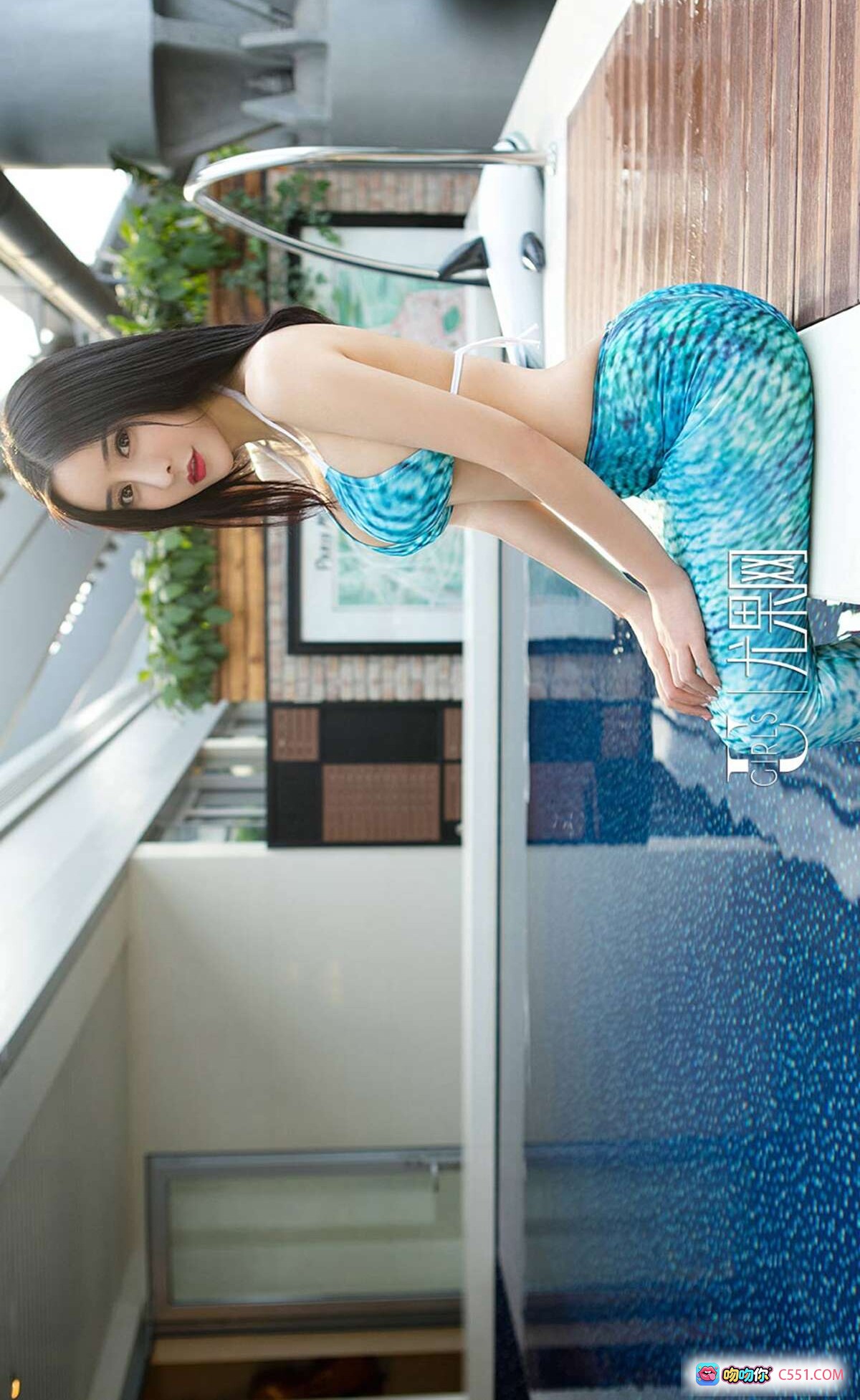 图片[7] - 田熙玥黑底白波点泳衣写真 | Ugirls尤果网爱尤物专辑No.719性感私房照 - 就要吻