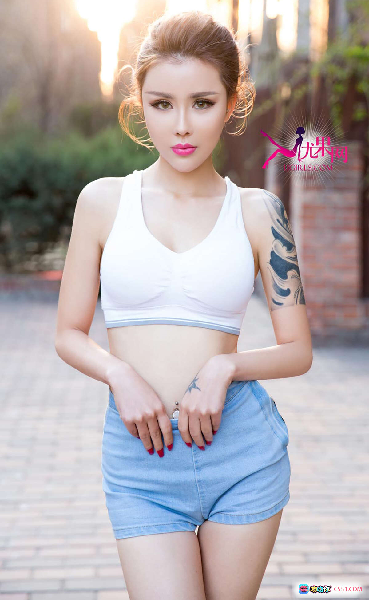 图片[5] - 尤果网莫干娜堕落天使写真｜豹纹蕾丝内衣+肩部纹身性感私房照｜爱尤物No.317 2016.03.31 - 就要吻