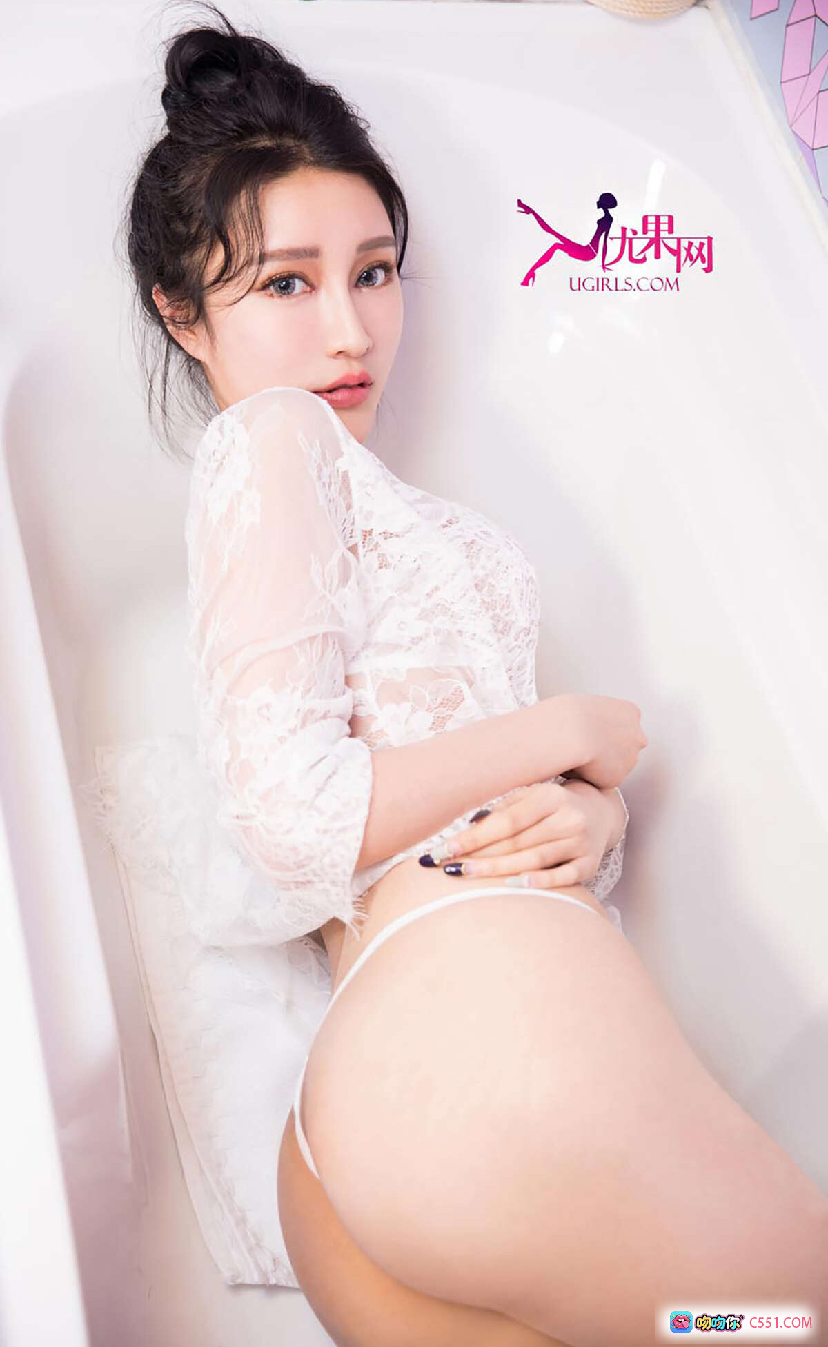 图片[9] - 米诺淘气小妹恋爱日记写真 | Ugirls尤果网爱尤物专辑2016No.240 | 白色蕾丝性感私房照 | 清新甜美少女风 | 40P高清美图 - 就要吻