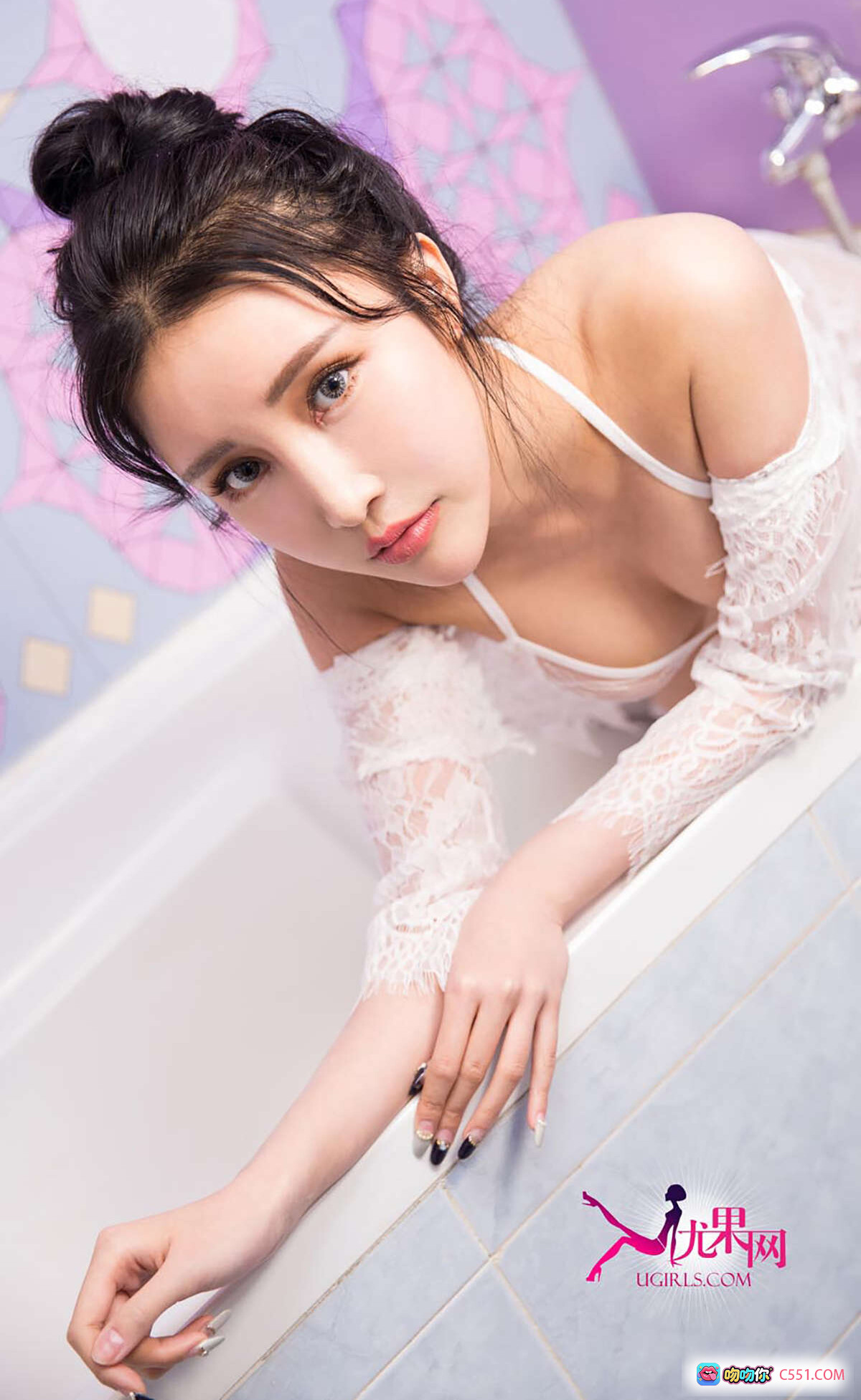 图片[6] - 米诺淘气小妹恋爱日记写真 | Ugirls尤果网爱尤物专辑2016No.240 | 白色蕾丝性感私房照 | 清新甜美少女风 | 40P高清美图 - 就要吻