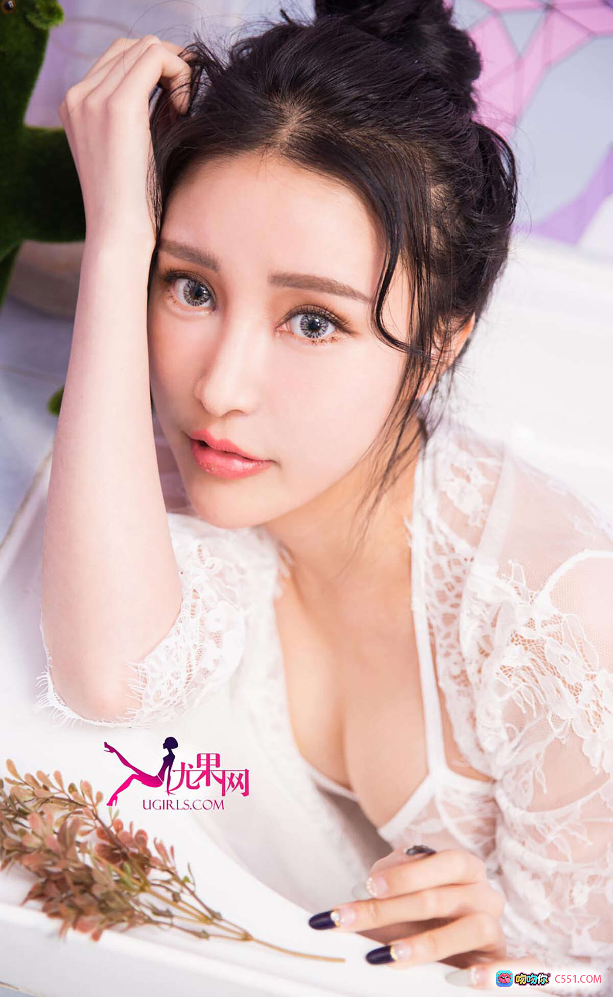 米诺淘气小妹恋爱日记写真 | Ugirls尤果网爱尤物专辑2016No.240 | 白色蕾丝性感私房照 | 清新甜美少女风 | 40P高清美图 - 就要吻