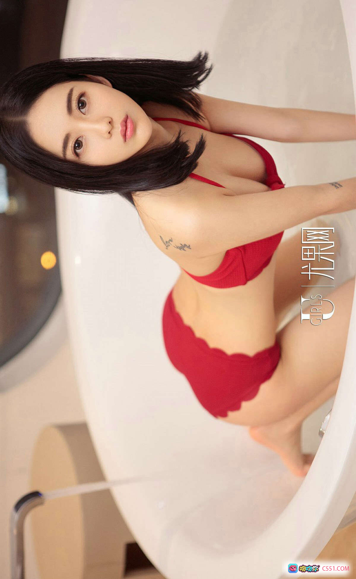 图片[9] - 林雨熙红色比基尼浴缸写真 | Ugirls尤果网爱尤物专辑No.889性感私房照 - 就要吻
