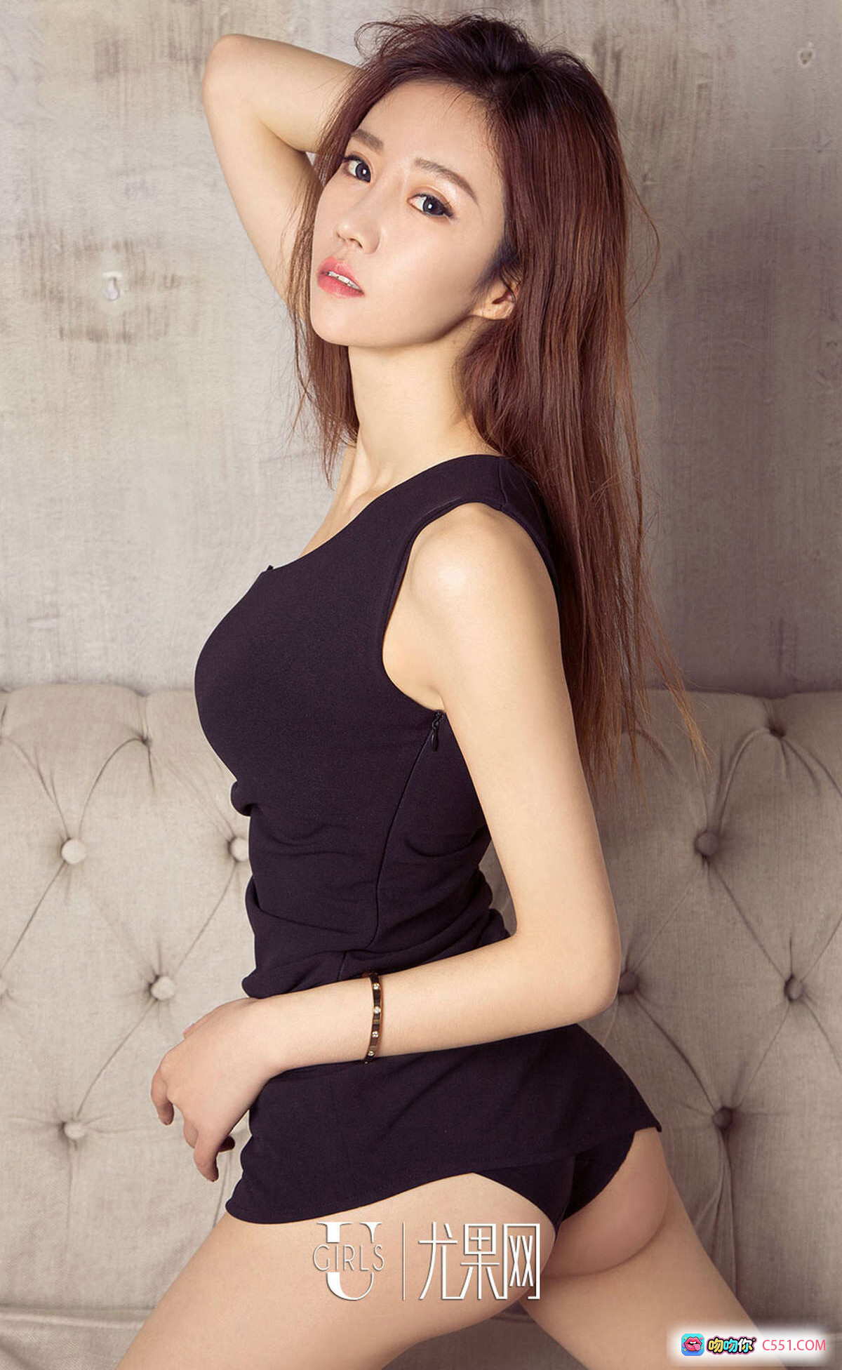 图片[3] - 樊安妮性感写真 | Ugirls尤果网爱尤物专辑No.682 | 黑色露背连体衣+蕾丝窗帘背景 | 2017.04.01高清40P - 就要吻