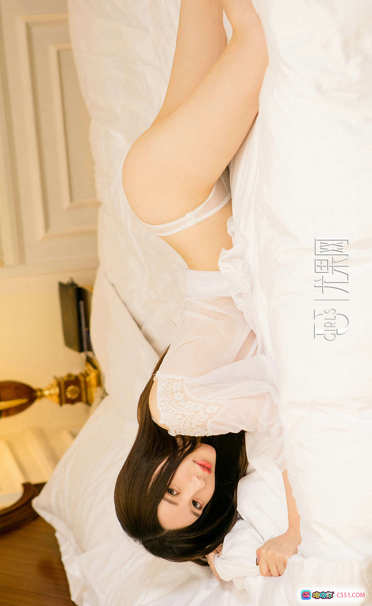 图片[9] - 安幼熙性感写真 | Ugirls尤果网爱尤物专辑No.830 | 黑色蕾丝内衣+吊袜带 | 优雅室内私房美拍 - 就要吻