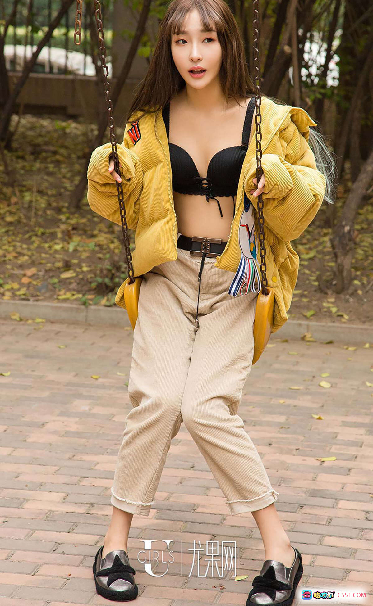 图片[4] - Ugirls尤果网爱尤物专辑No.565含含性感黑蕾丝内衣楼梯写真40P高清美图 - 就要吻