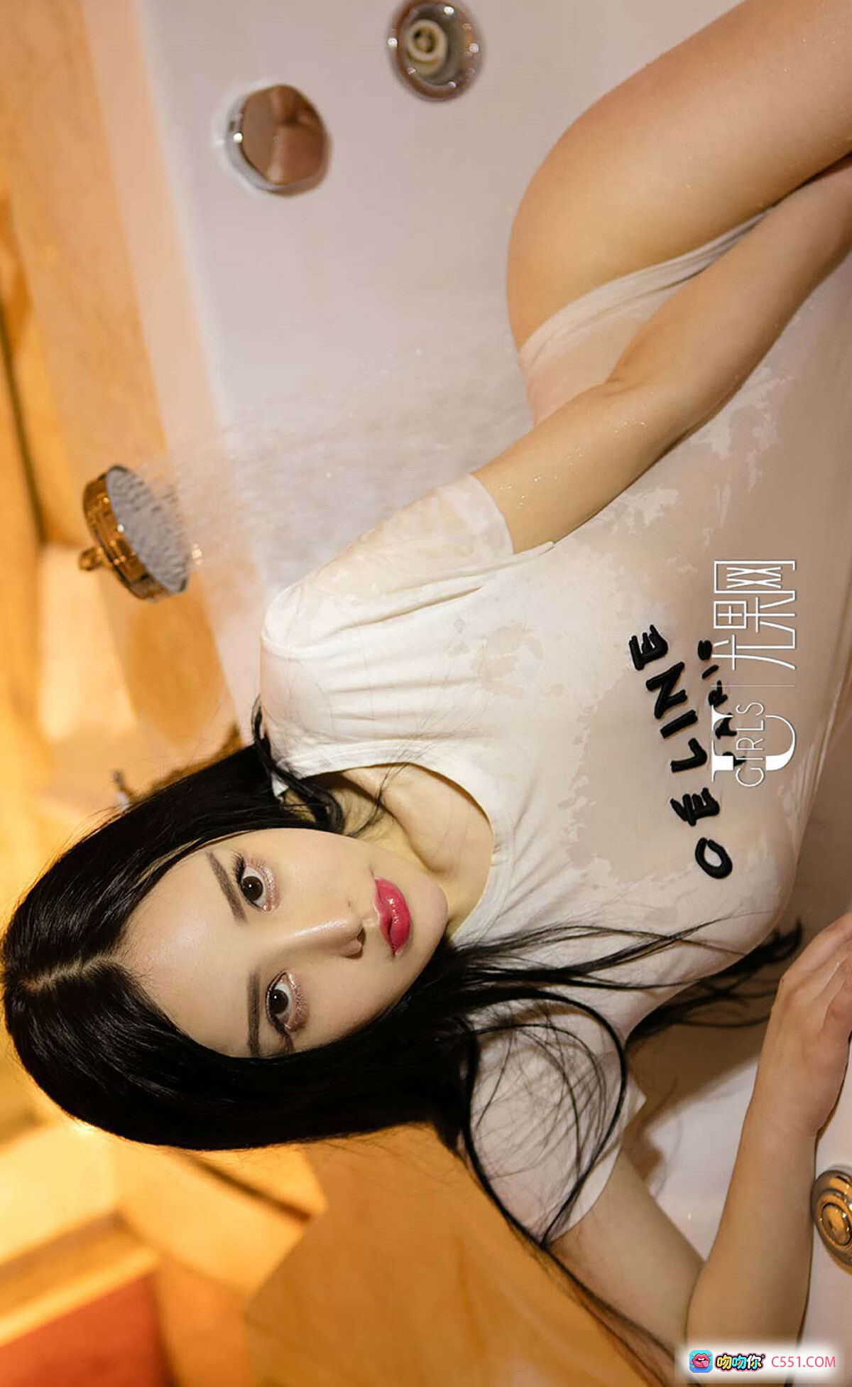 图片[5] - 杨子芯浴缸写真 | Ugirls尤果网爱尤物专辑No.494 | 白色CELINE短袖湿身诱惑 | 2016.09.24高清美图 - 就要吻