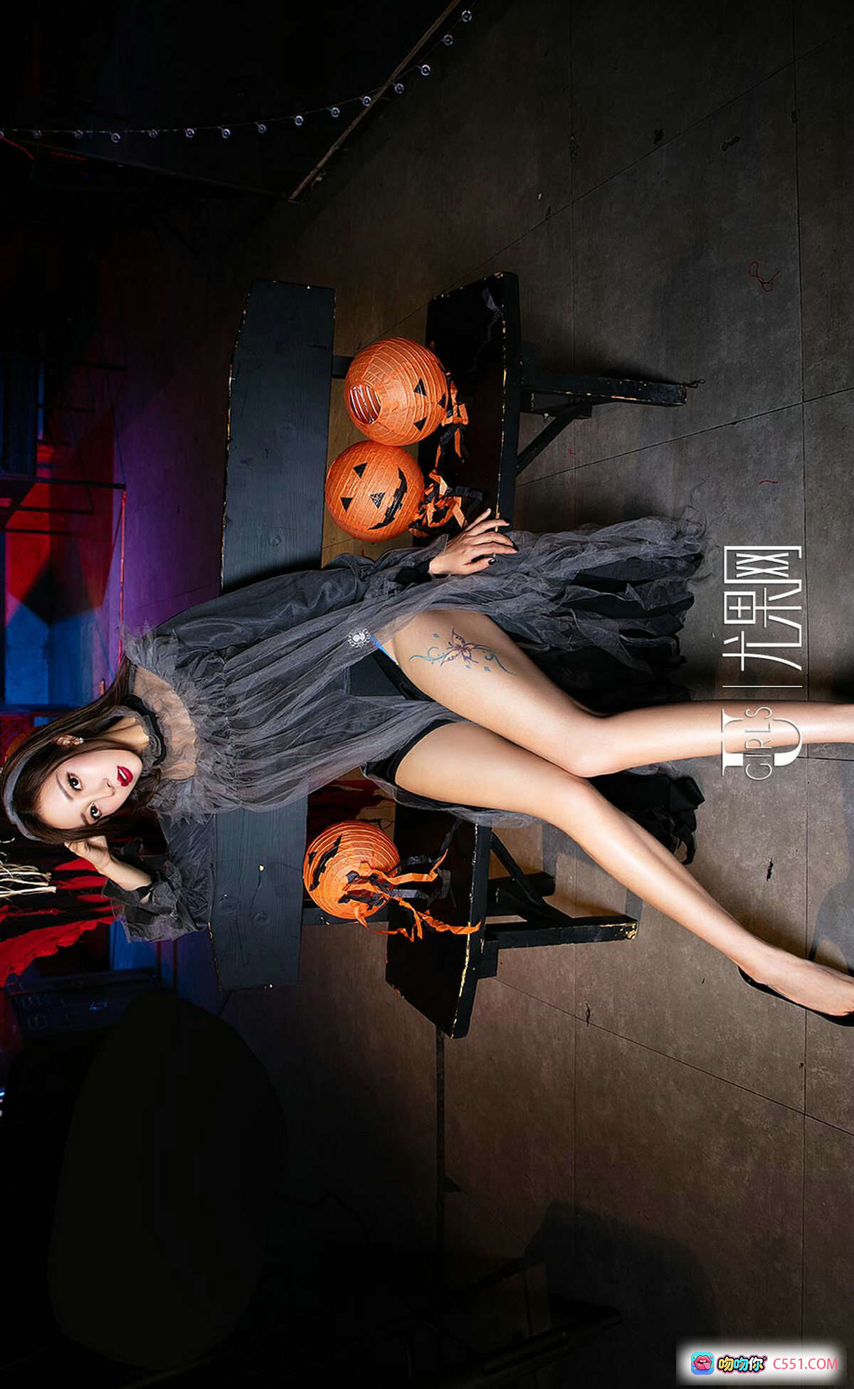 图片[4] - Ugirls尤果网爱尤物No.1261苏可可松果儿精灵耳黑红内衣写真35P性感私房照 - 就要吻