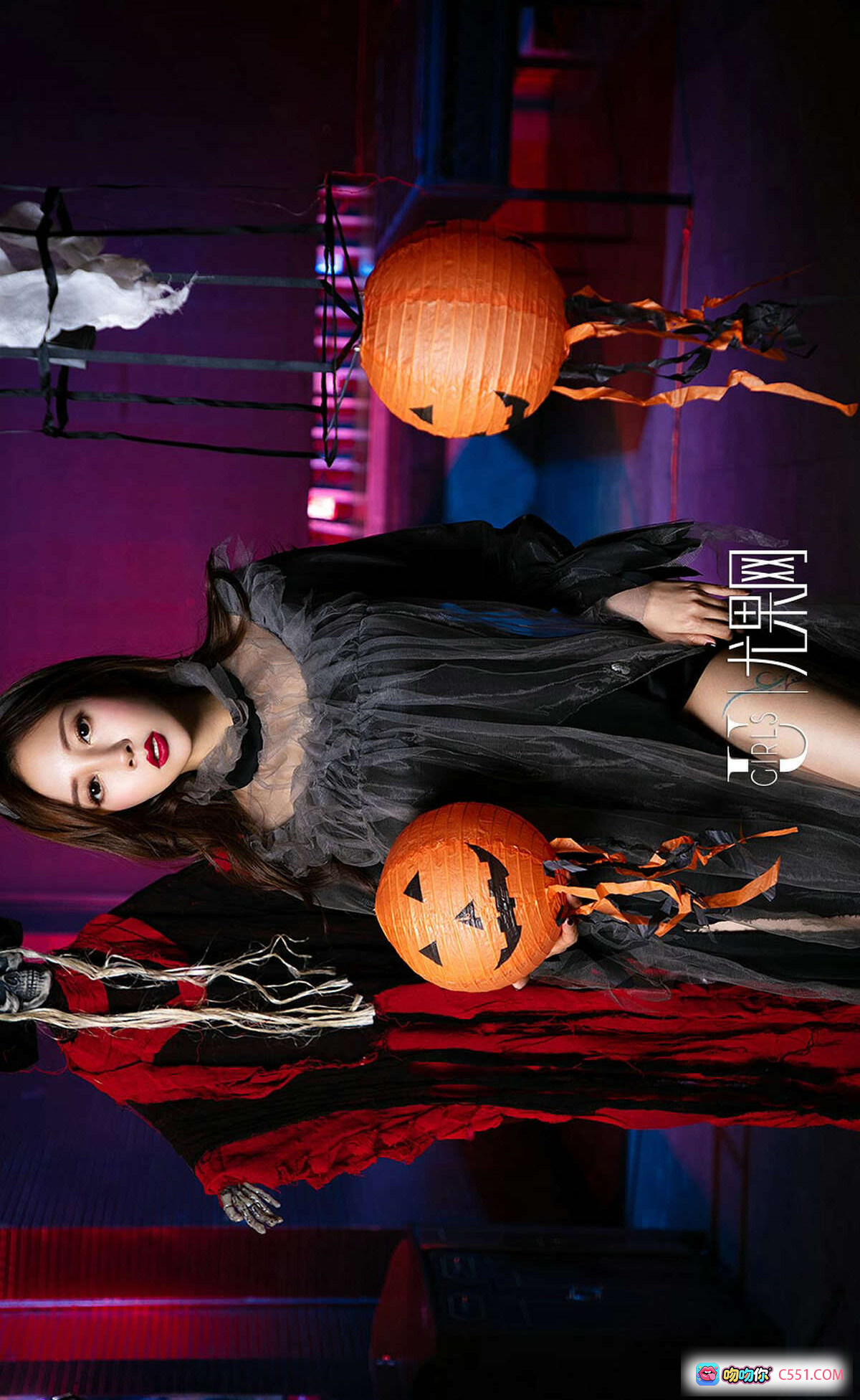 图片[9] - Ugirls尤果网爱尤物No.1261苏可可松果儿精灵耳黑红内衣写真35P性感私房照 - 就要吻