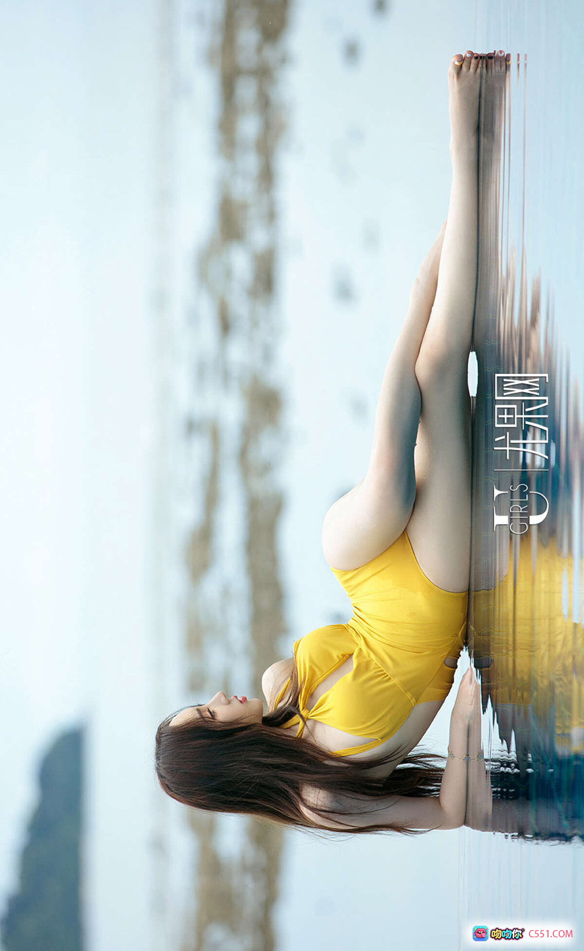 图片[4] - 于思琪海滩秋千写真 | Ugirls尤果网爱尤物专辑No.1130 2018.06.23 白色泳衣热带风情沙滩美景 - 就要吻