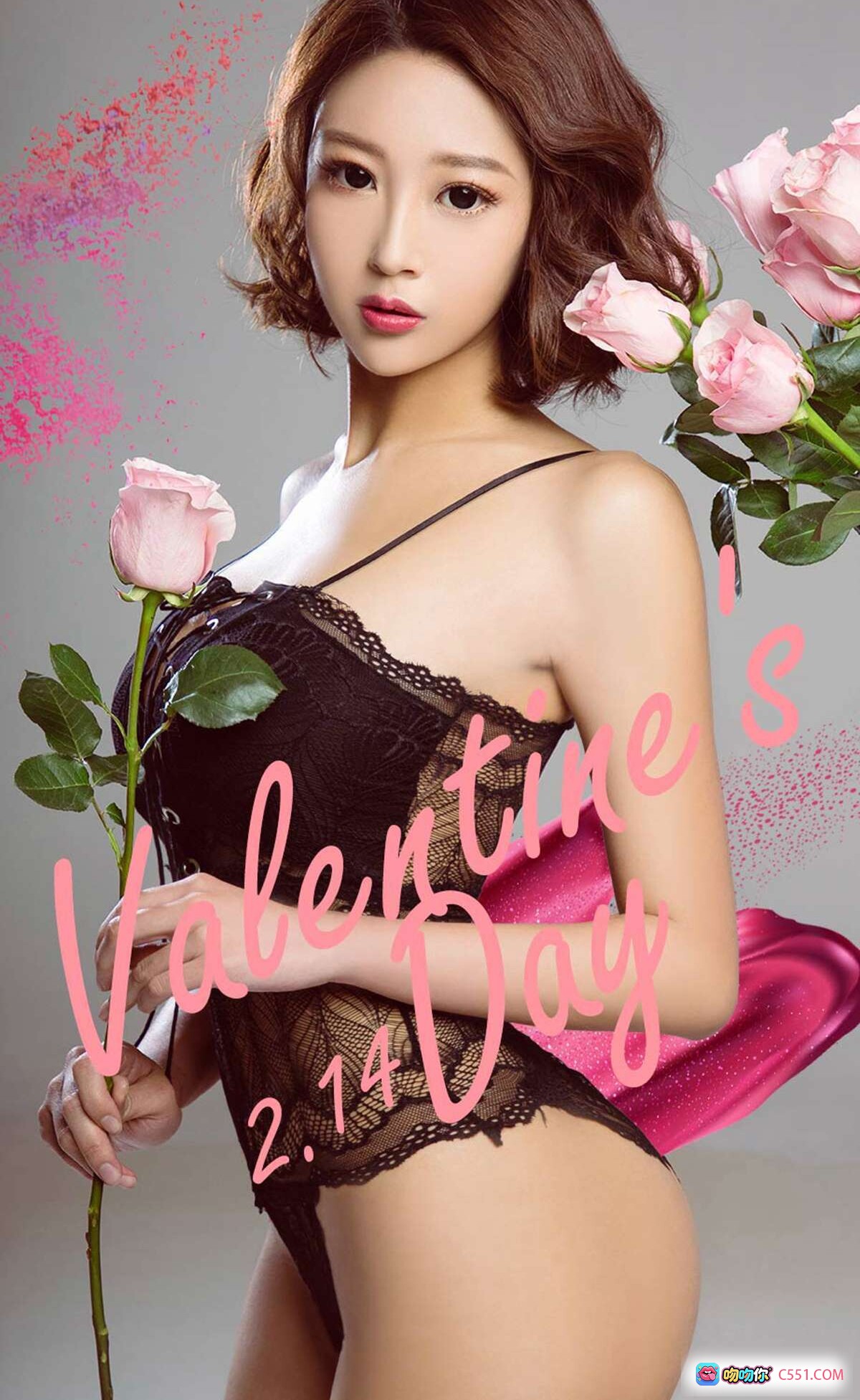 图片[7] - [Ugirls尤果网] 栗子性感粉色内衣写真  mirror前持白玫瑰美背翘臀诱惑 2018.02.14 No.1001 爱尤物专辑 - 就要吻