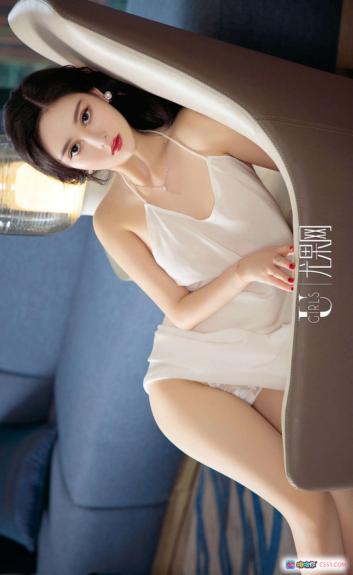 图片[9] - [Ugirls尤果网]爱尤物No.1110 Hasand 粉色丝质浴袍性感写真 白皙肌肤红唇美甲浴室私房照 2018.06.03 - 就要吻