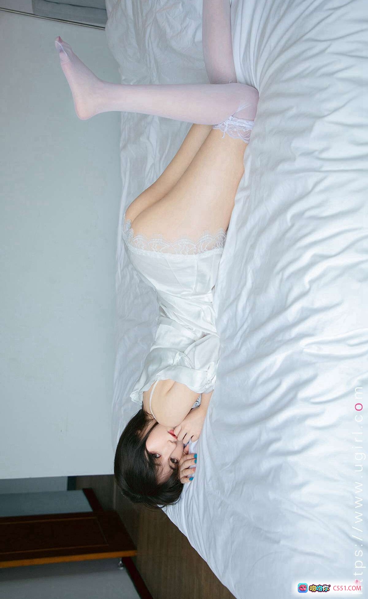 图片[7] - 悠悠白色蕾丝睡衣床上写真 – Ugirls尤果网爱尤物专辑No.1914高清私房美图 - 就要吻