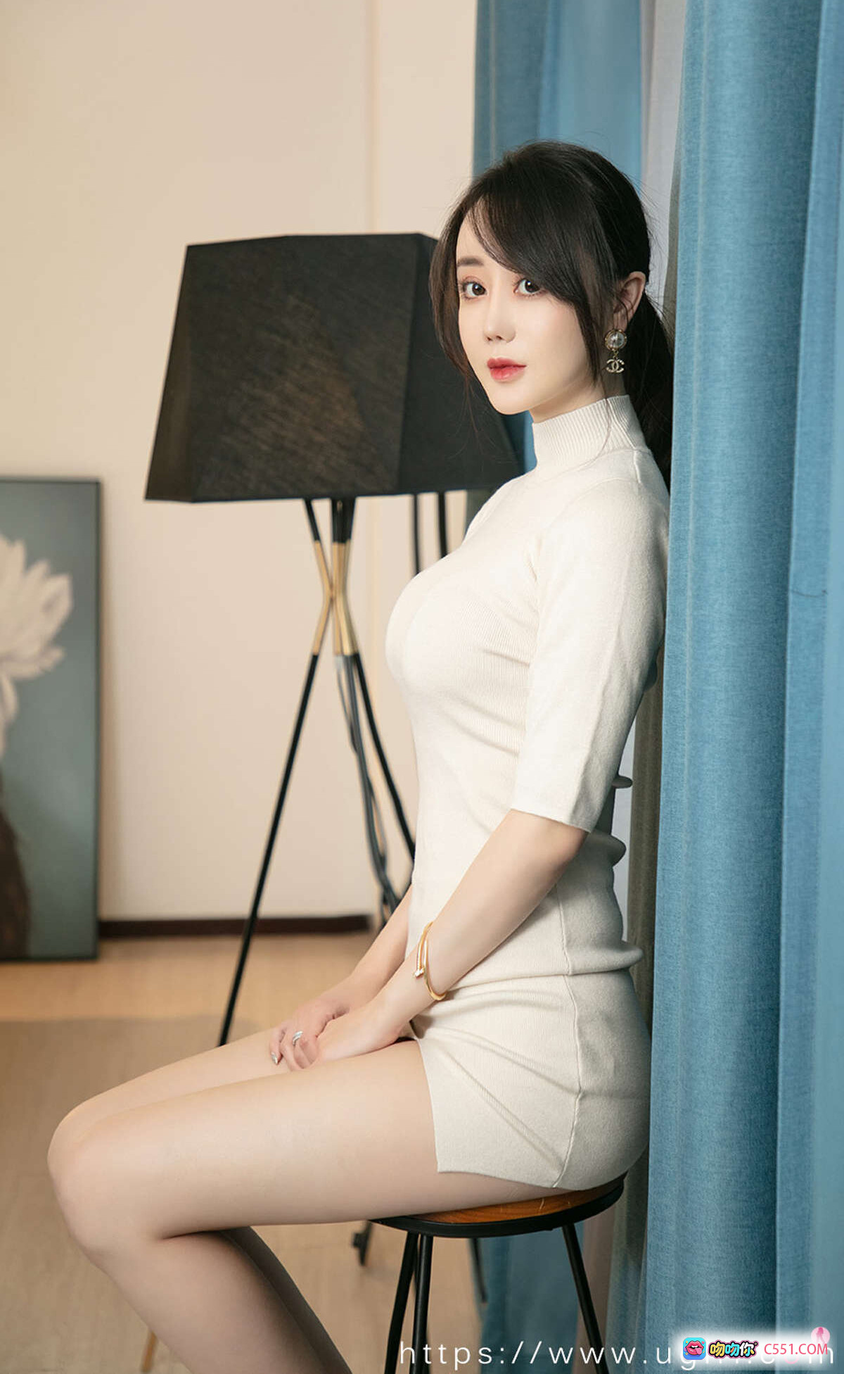 图片[7] - 欣凌粉色刺绣睡袍私房写真 | Ugirls尤果网爱尤物No.1966高清美图 | 优雅性感居家风摄影集 - 就要吻