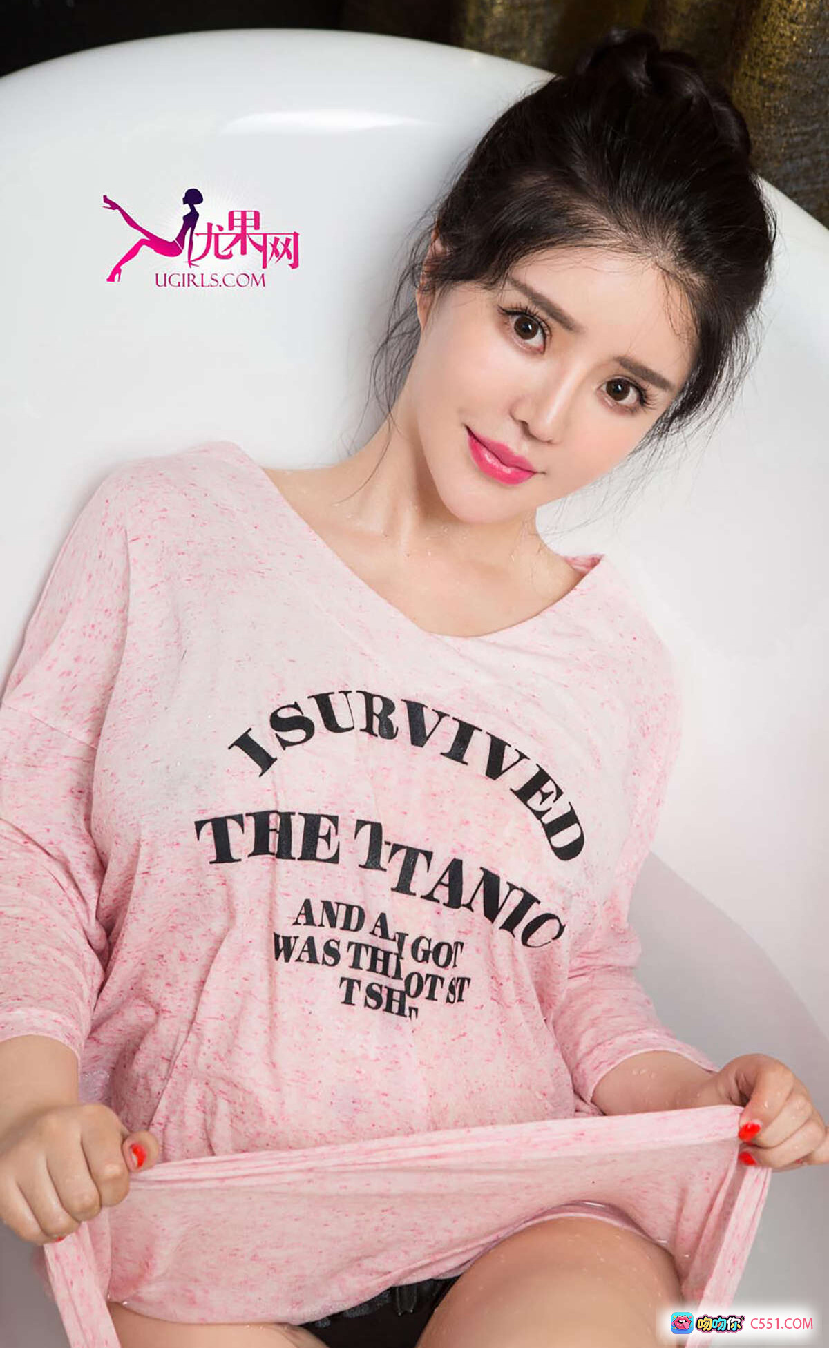 图片[3] - 霓梓心“心”警察故事写真 | Ugirls尤果网爱尤物专辑2015No.143 | 黑色警帽渔网袜性感造型 | 红光背景诱惑私房摄影 - 就要吻