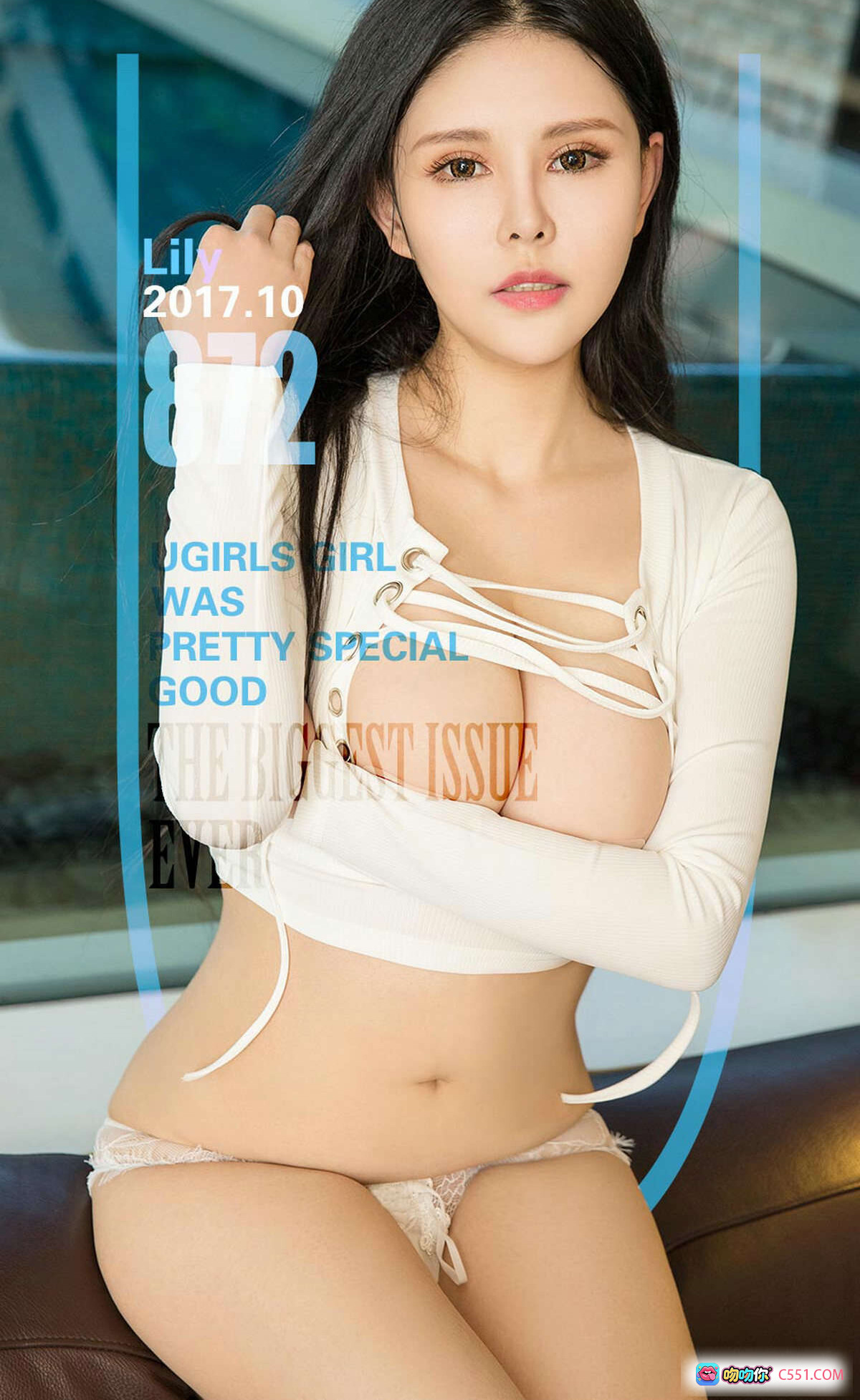 图片[8] - Ugirls尤果网爱尤物Lily泳池写真 白色比基尼湿身诱惑 美腿长发性感私房照 No.872 2017.10.08 - 就要吻