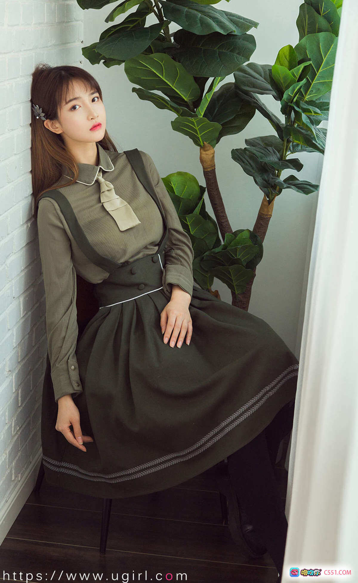 图片[7] - 小汐粉色针织衫搭配亮面短裙写真 | Ugirls尤果网爱尤物专辑No.1657 2019.12.03 甜美清新风格35P - 就要吻