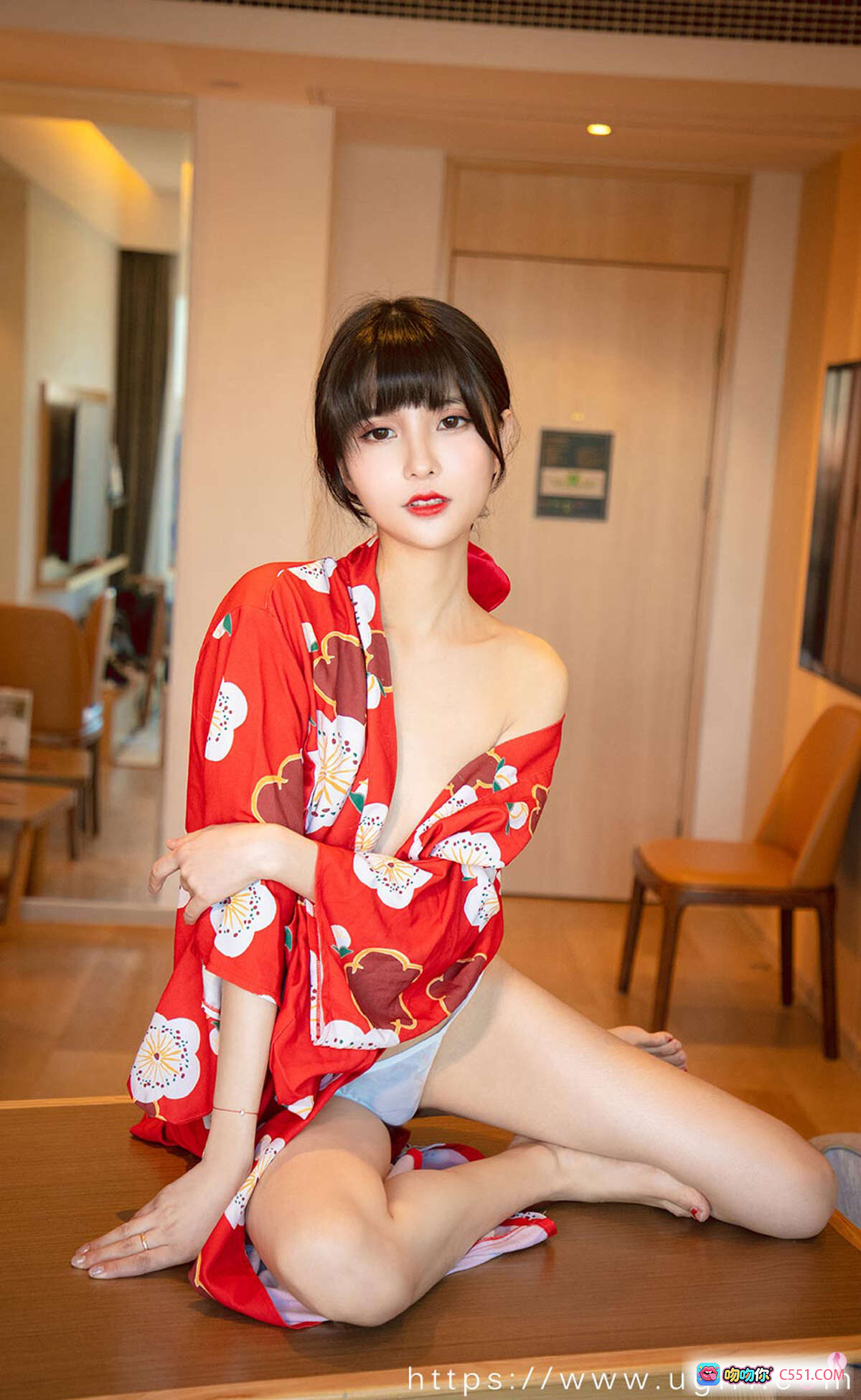 图片[3] - 红和服少女猫猫写真｜Ugirls尤果网爱尤物No.1976｜日式风情性感私房照 - 就要吻