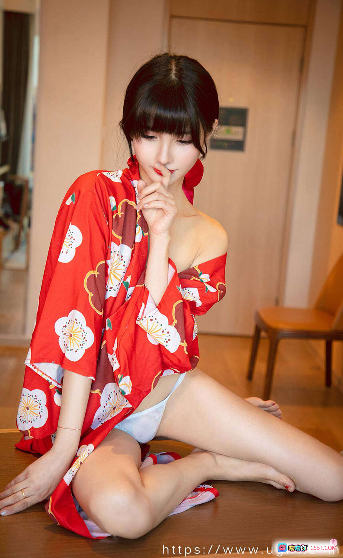 图片[6] - 红和服少女猫猫写真｜Ugirls尤果网爱尤物No.1976｜日式风情性感私房照 - 就要吻