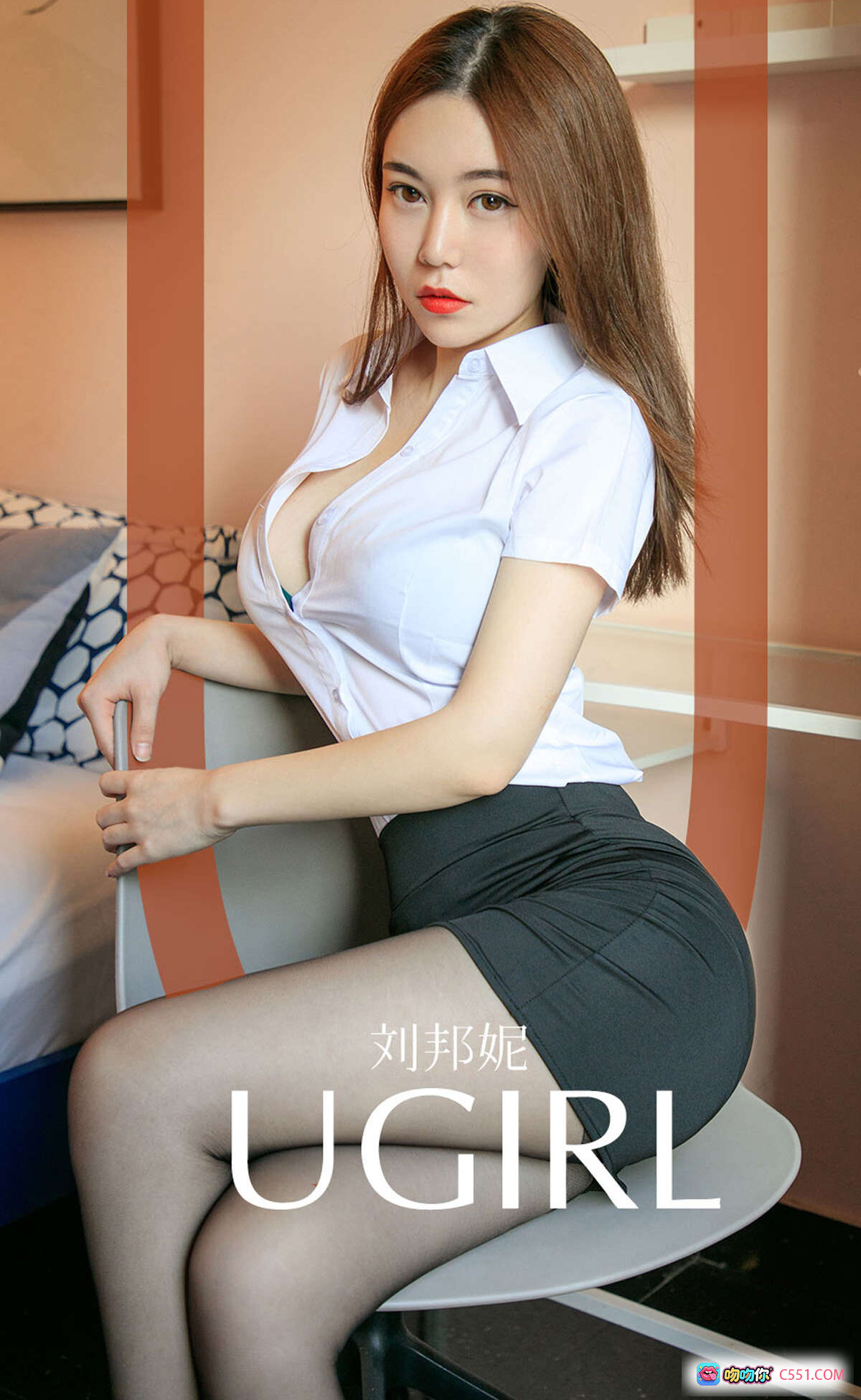 图片[8] - 刘帮妮性感写真 | Ugirls尤果网爱尤物专辑No.1648 | 黑色吊带内衣床上姿势 | 2019.11.24高清私房照 - 就要吻