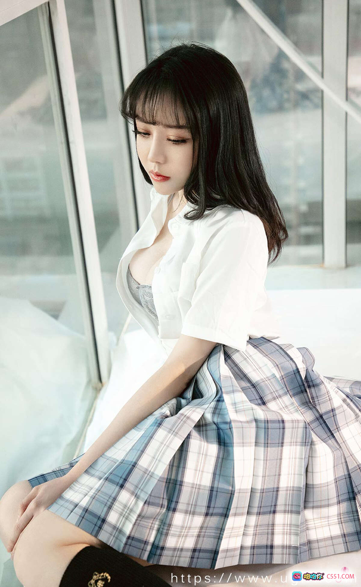 图片[10] - 白亦ada尤果网写真 2020.12.21 No.1984 校服少女窗边私房美腿黑丝性感诱惑 - 就要吻