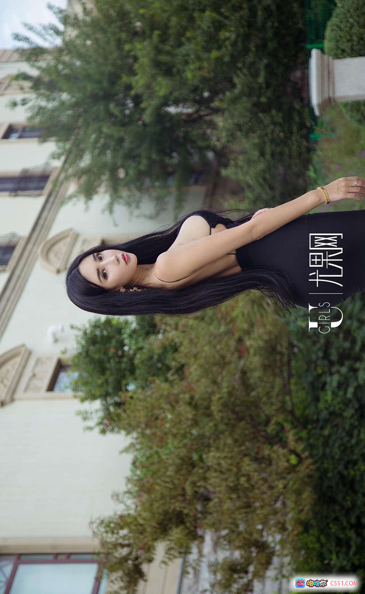 图片[9] - 艾霓莎优雅写真 | 绿红拼接抹胸裙 | 性感修身鱼尾裙 | Ugirls尤果网2018经典专辑No.1208 - 就要吻