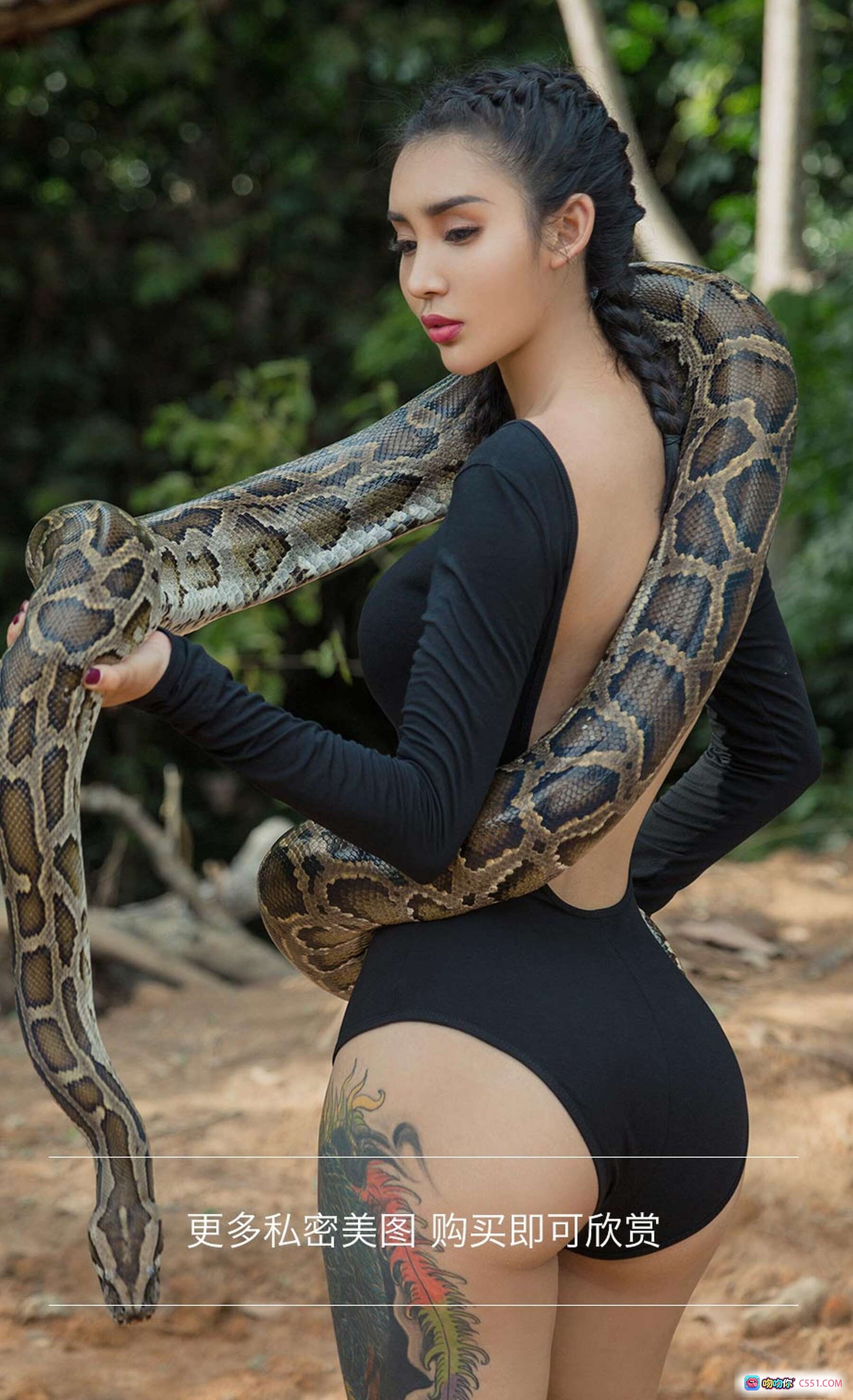 图片[5] - 尤菲儿 exotic风印花长裙 野性大象旁复古奔驰车写真 Ugirls尤果网爱尤物No.1121 2018.06.14 - 就要吻