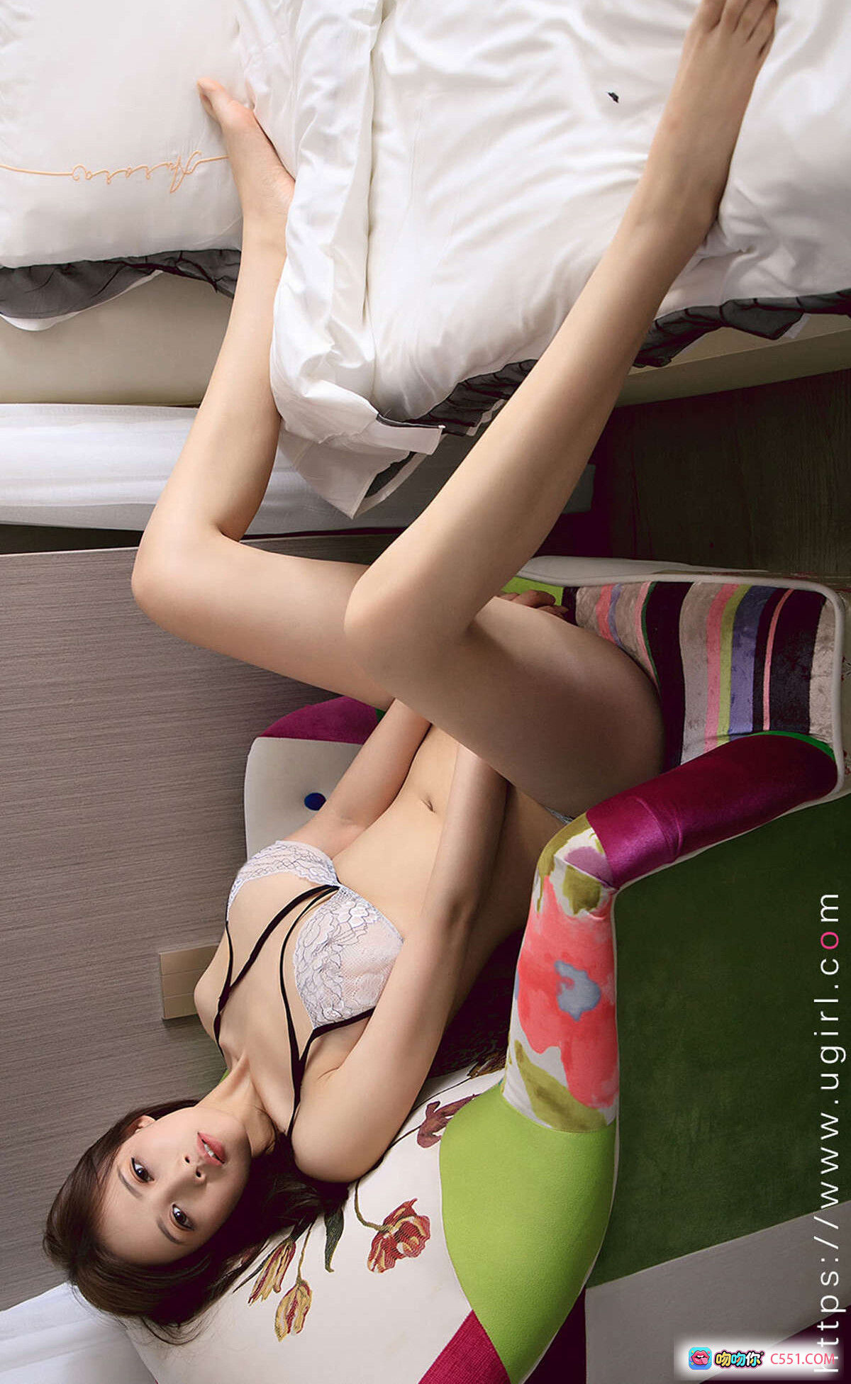 图片[9] - 刘彬彬性感写真 | Ugirls尤果网爱尤物专辑No.1704刚好遇见你 | 黑色内衣白床单私房美拍 | 35P高清图集 - 就要吻