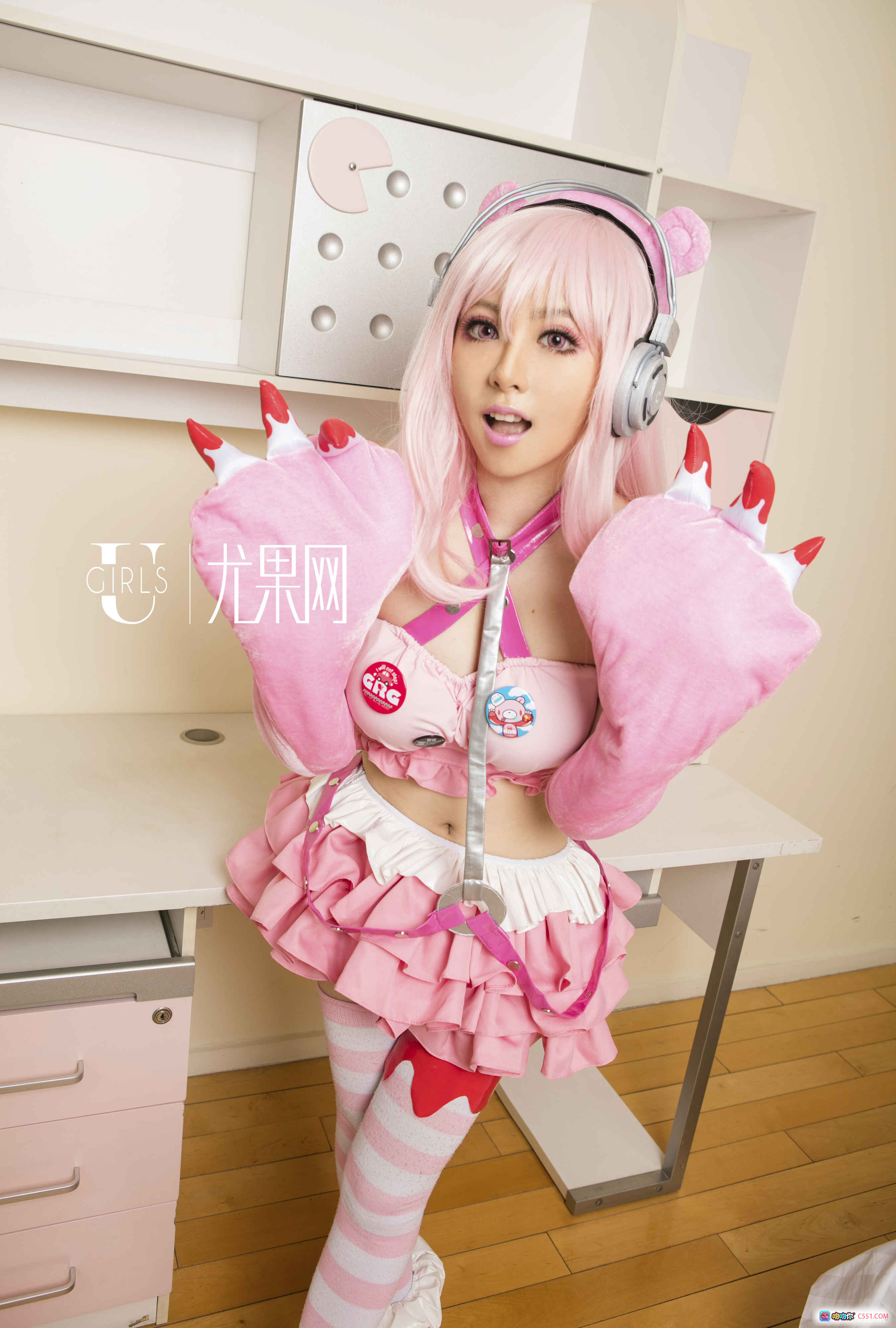 图片[10] - UG U173梓喵彩虹渐变内衣写真 美女私房性感美胸翘臀居家诱惑尤果网高清图 - 就要吻