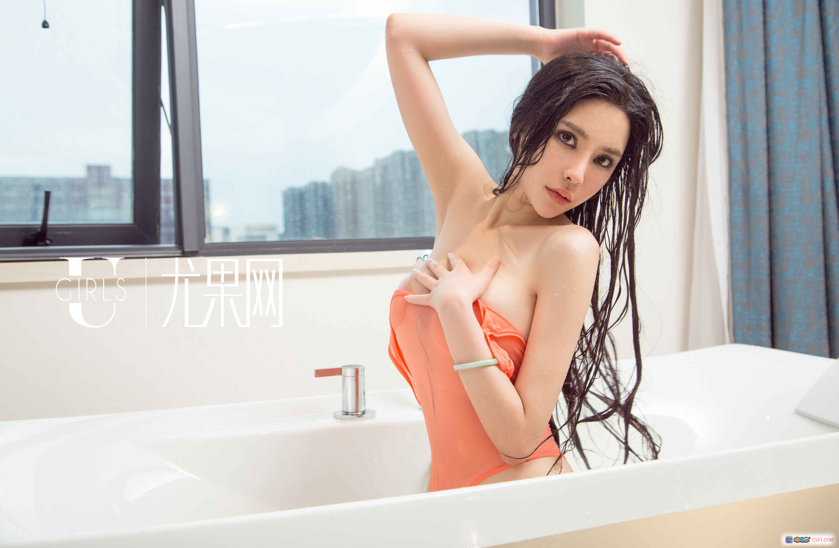 图片[5] - UGirls尤果网金鑫牛仔比基尼写真65P性感私房照户外绿网背景美腿长发女神 - 就要吻