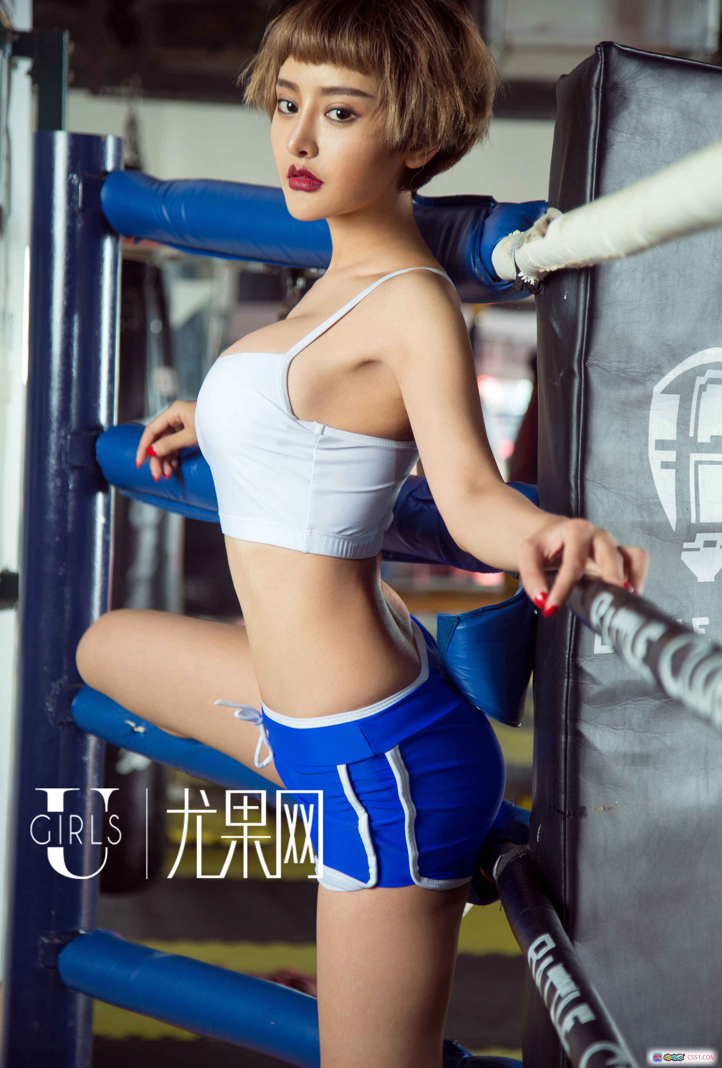 图片[6] - UG U180李思宁II 红色性感内衣写真 短发美女私房诱惑 尤果网高清美图 - 就要吻