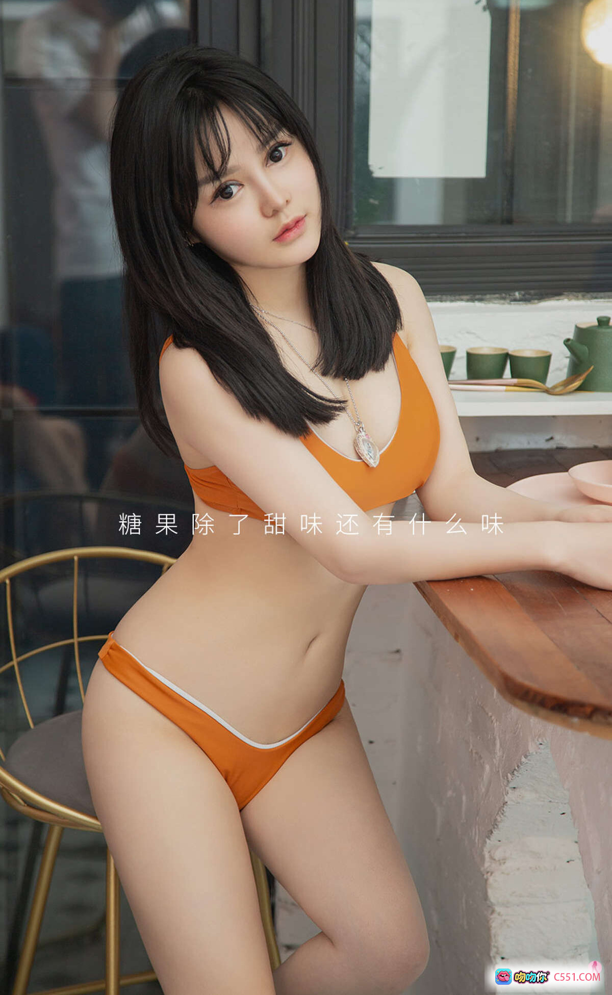 图片[5] - 安琪拉黑蕾丝连体衣性感写真｜Ugirls尤果网爱尤物专辑No.1972｜蓝色沙发私房美拍｜2020.12.07高清35P - 就要吻