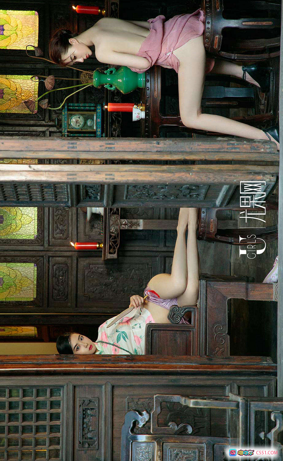 图片[4] - Ugirls尤果网爱尤物专辑No.1223方子萱苏小曼古风私房写真35P13M高清美腿旗袍少女古典室内摄影 - 就要吻