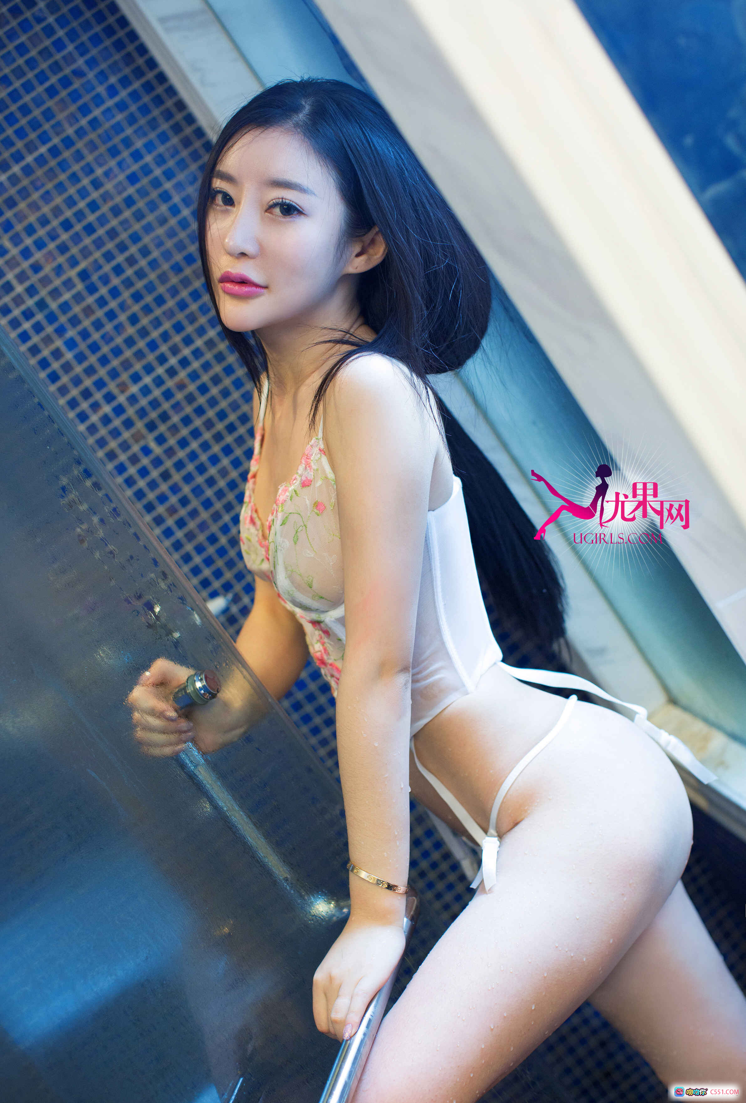 图片[5] - 沙扬娜拉佟蔓紫色丝袜床照写真 2015优果网U089高清私房图集 - 就要吻