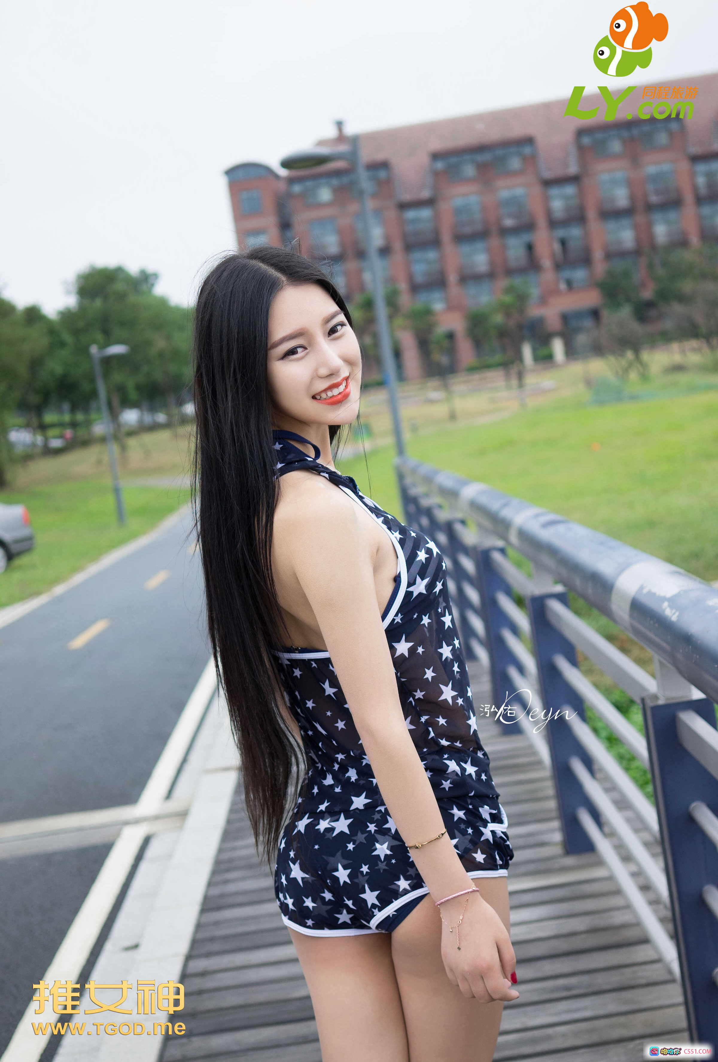 图片[4] - 徐妍馨黑发波点裙甜美写真 | TGOD推女神2014.09.24高清美图66P - 就要吻