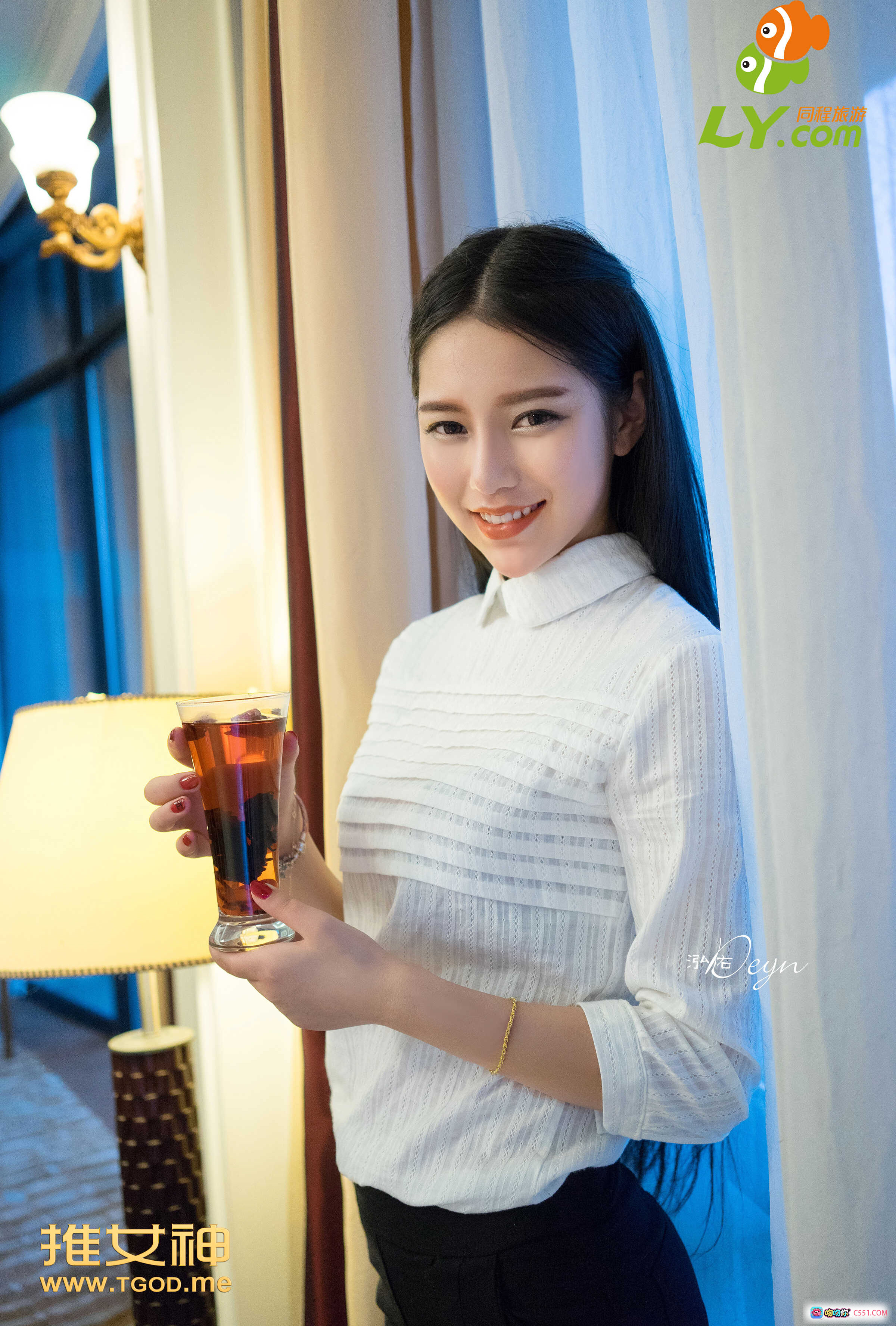 图片[10] - 徐妍馨黑发波点裙甜美写真 | TGOD推女神2014.09.24高清美图66P - 就要吻